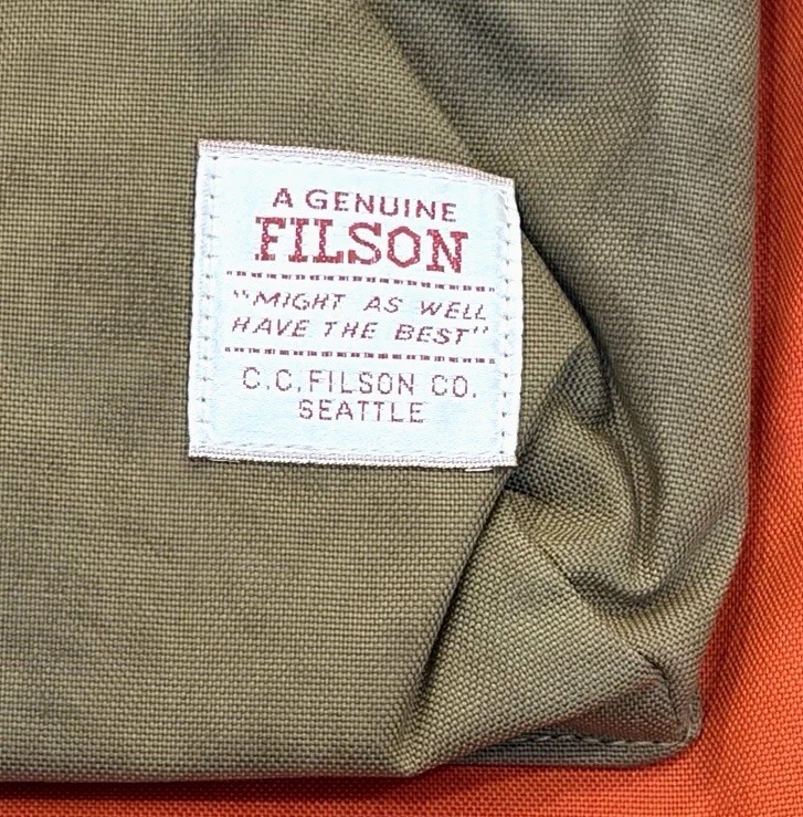 FILSON Surveyor 25L Backpack Dark Tan/Flame 20277987 NWT
