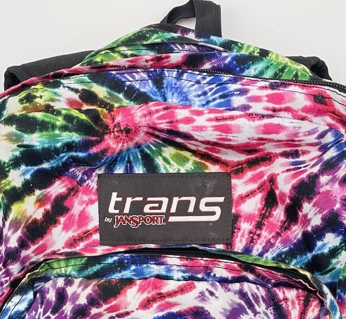 JanSport Rainbow TieDye School Backpack Journeys 15” Laptop Colorful Hippie Rock