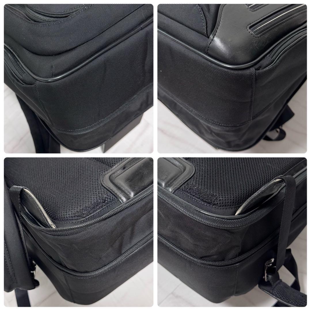 TUMI 25181D Arrive Kingsford Backpack Black Leather Nylon Business Laptop Japan