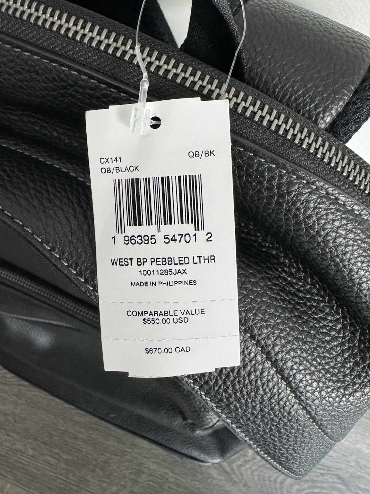 Coach West Backpack In Signature Canvas Gunmetal Black