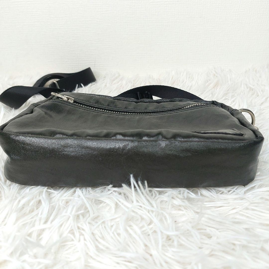 Authentic PORTER Yoshida Kaban Shoulder Bag Shine Black 16cm x 22cm x 4cm, Good