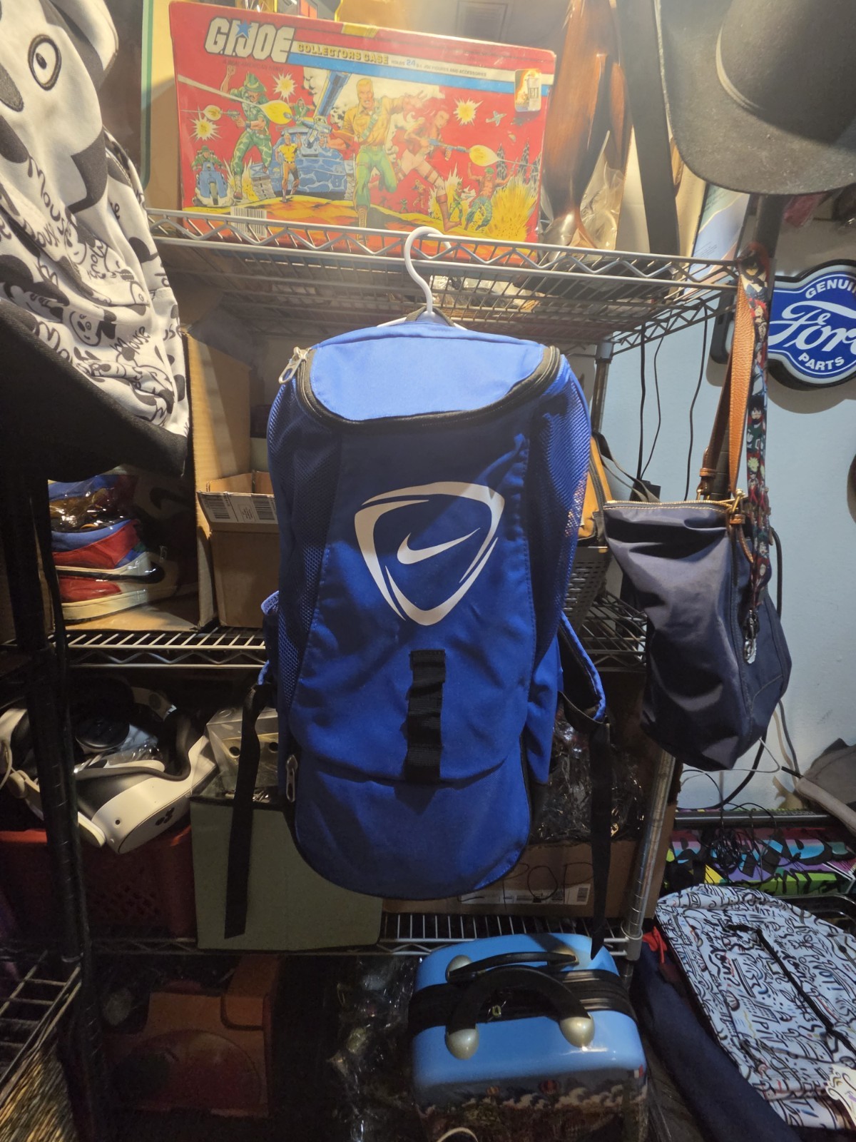 Nike Backpack Blue/Black/White Very Lightweight School Campus Baseball