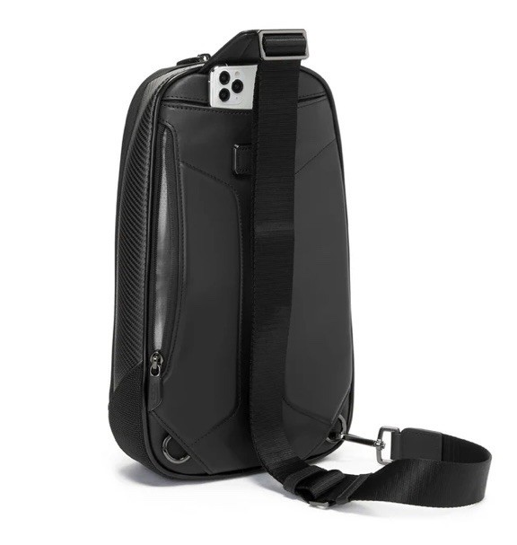 TUMI x McLaren Torque Sling – Carbon Fiber Black Edition $1095