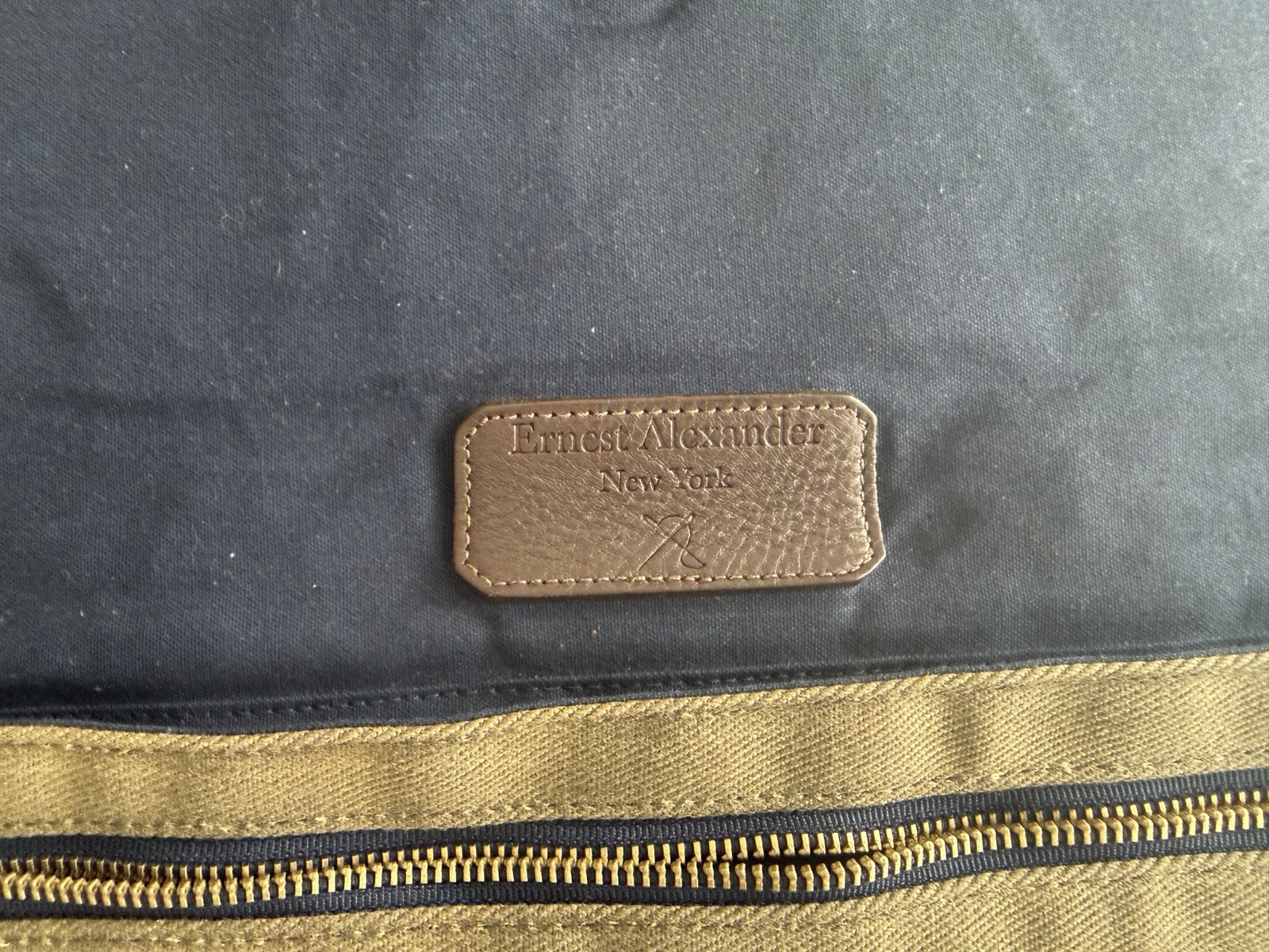 Ernest Alexander Walker Messenger Bag Tobacco Wax Twill Canvas Laptop Brief USA