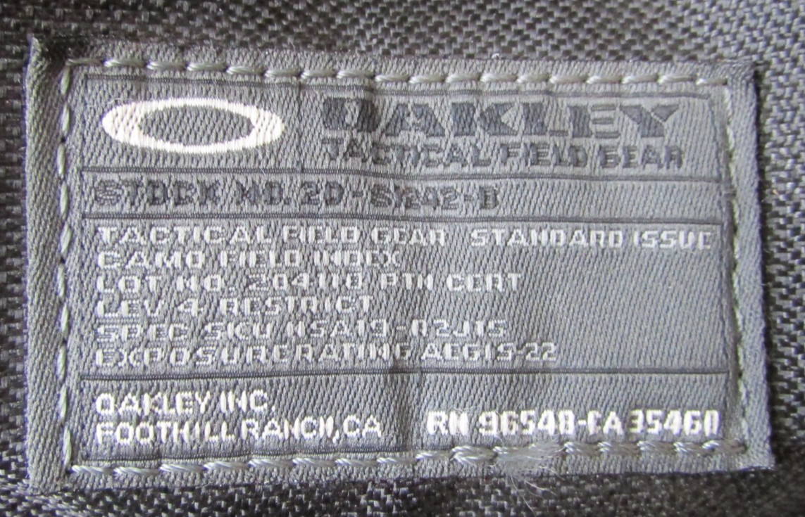 Oakley TACTICAL Kitchen Sink 34L Backpack Tactical 100% AUTHENTIC Black