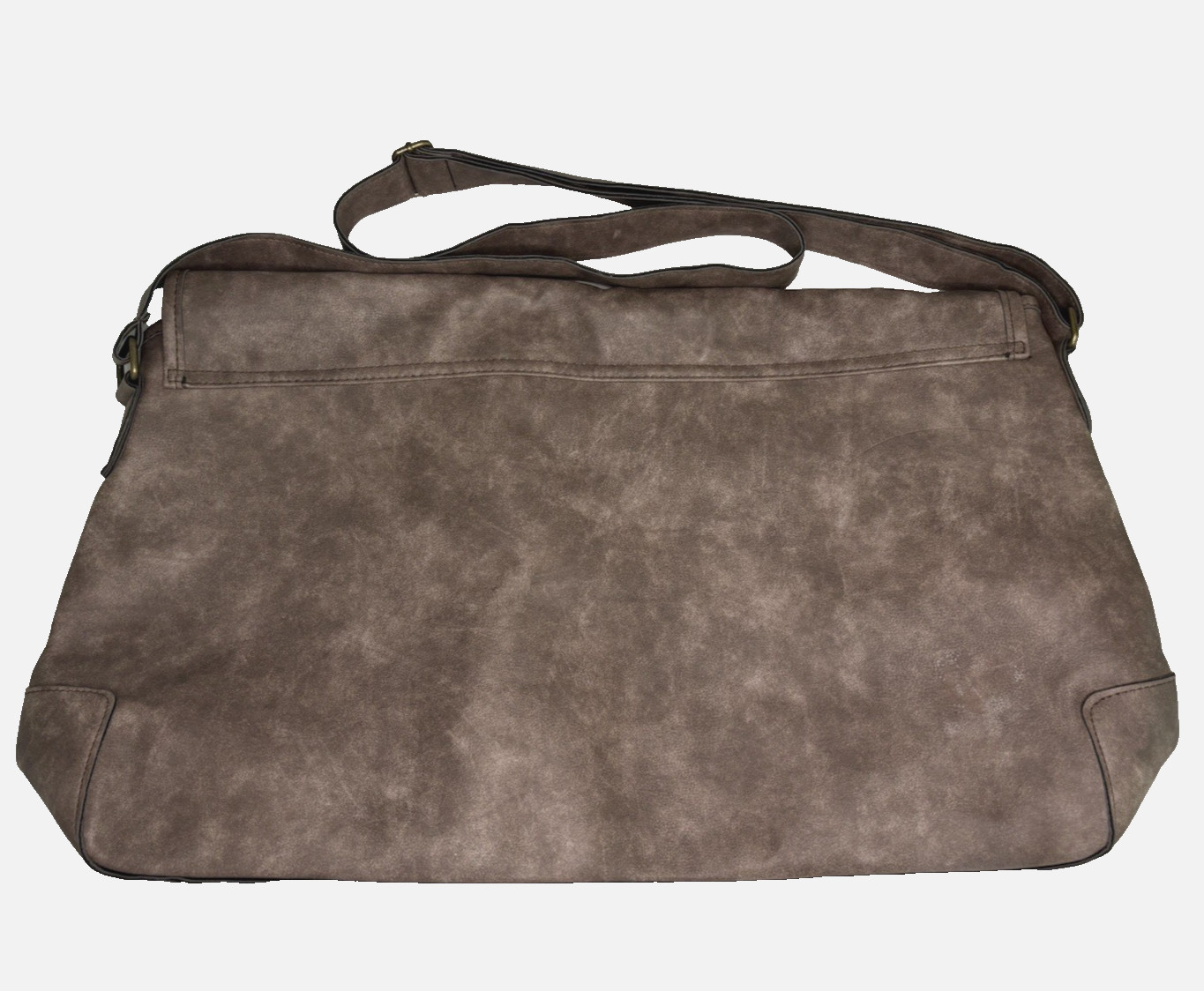 Paul Mitchell MVRCK By Mitch Brown Sueded Messenger Bag Satchel Cross Body NWOT