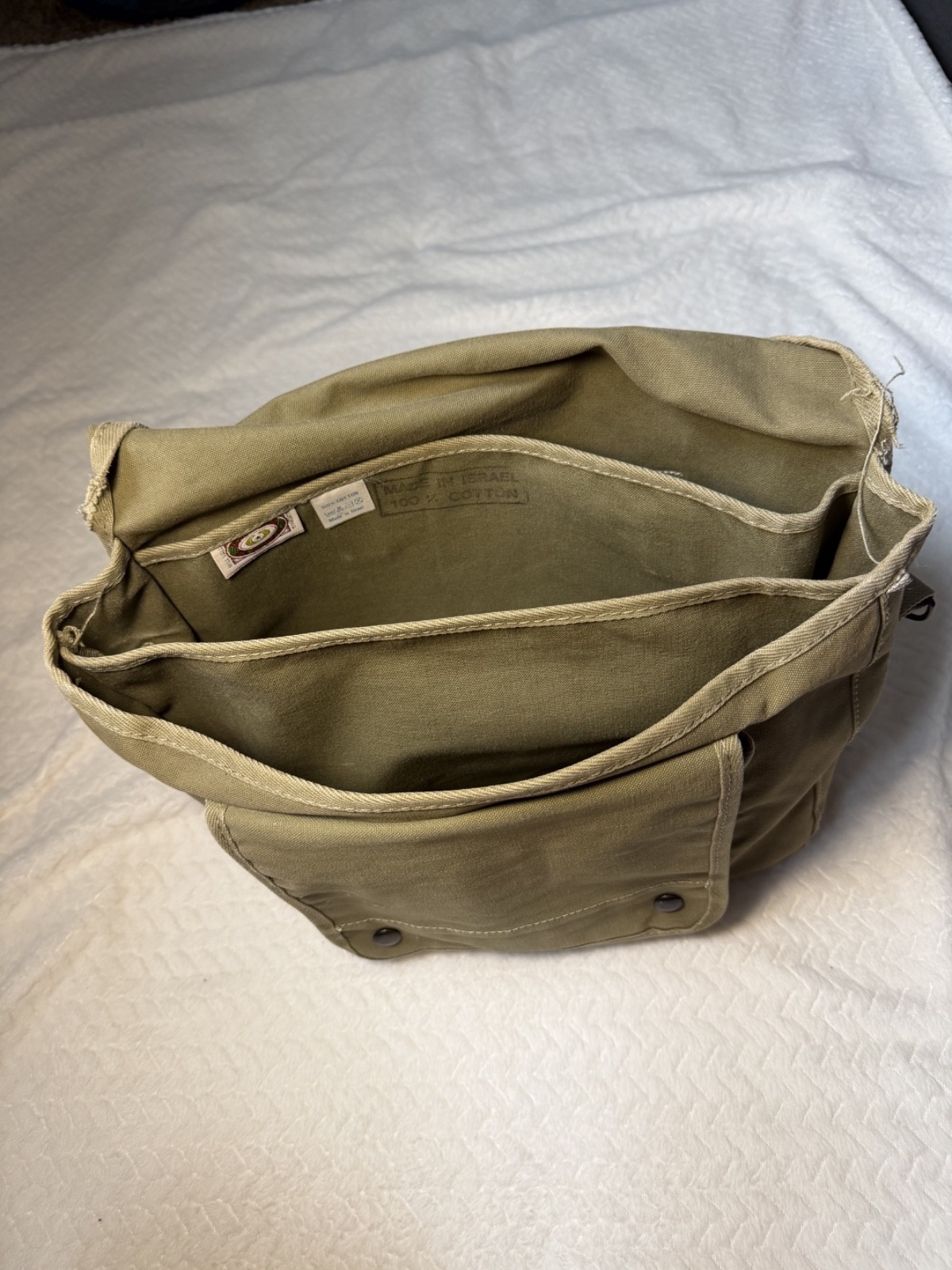 Banana Republic Vintage Khaki Messenger Bag 1980’s Safari Travel – 100% Cotton