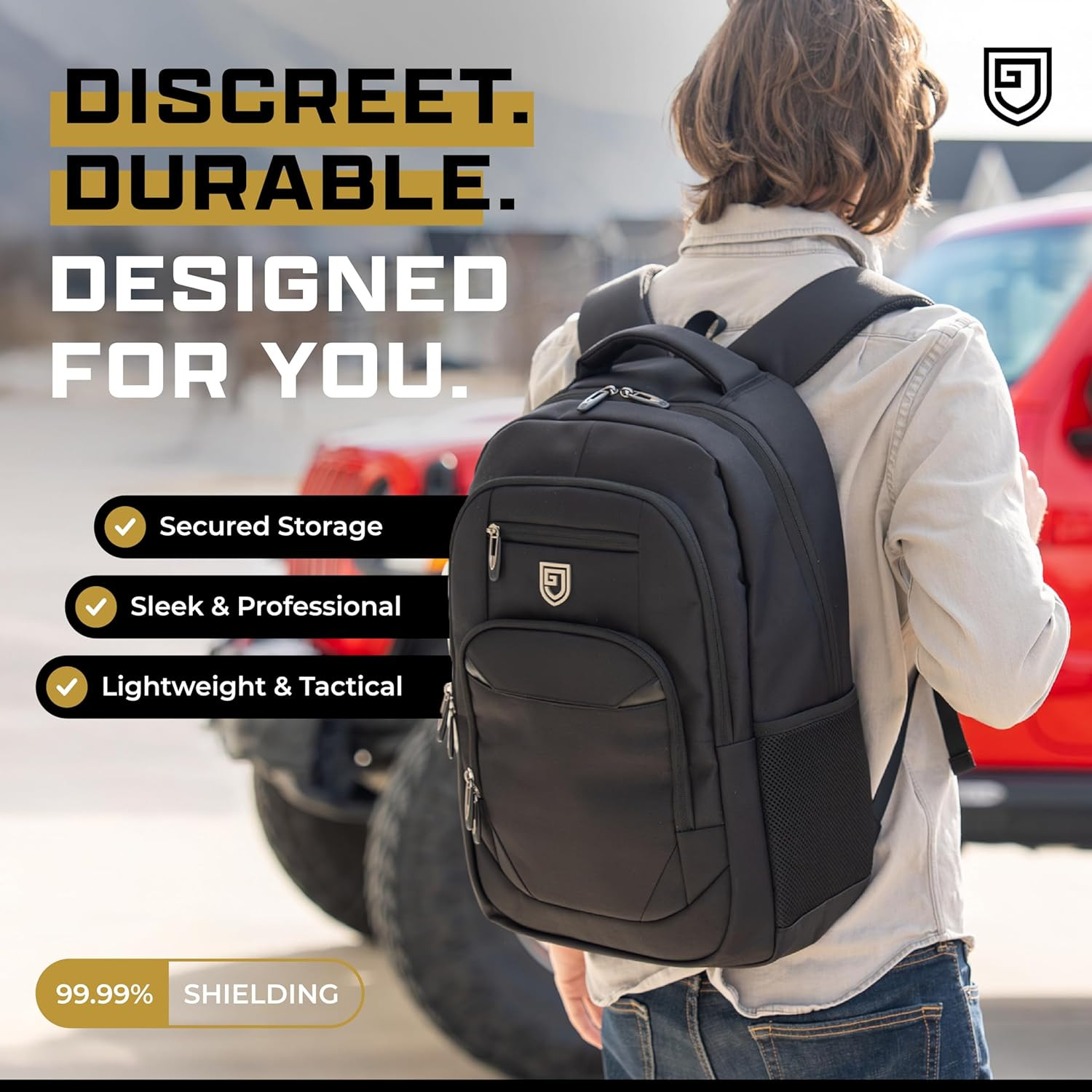 Faraday Backpack for Laptops and Phones, Electromagnetic Shielding Faraday Bag,