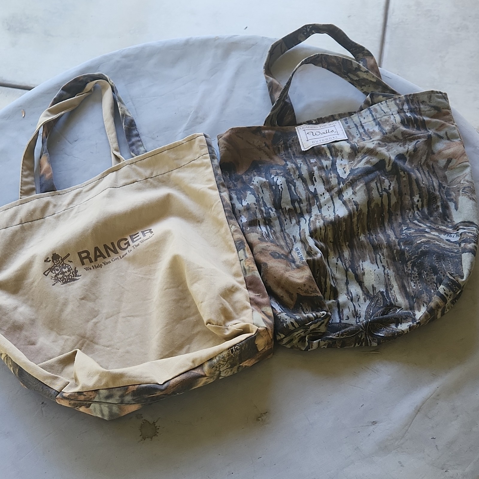 1 Walls 1 Rangers 1 Spartan Outdoors Hunting Camouflage Tote Bag, Double Handles