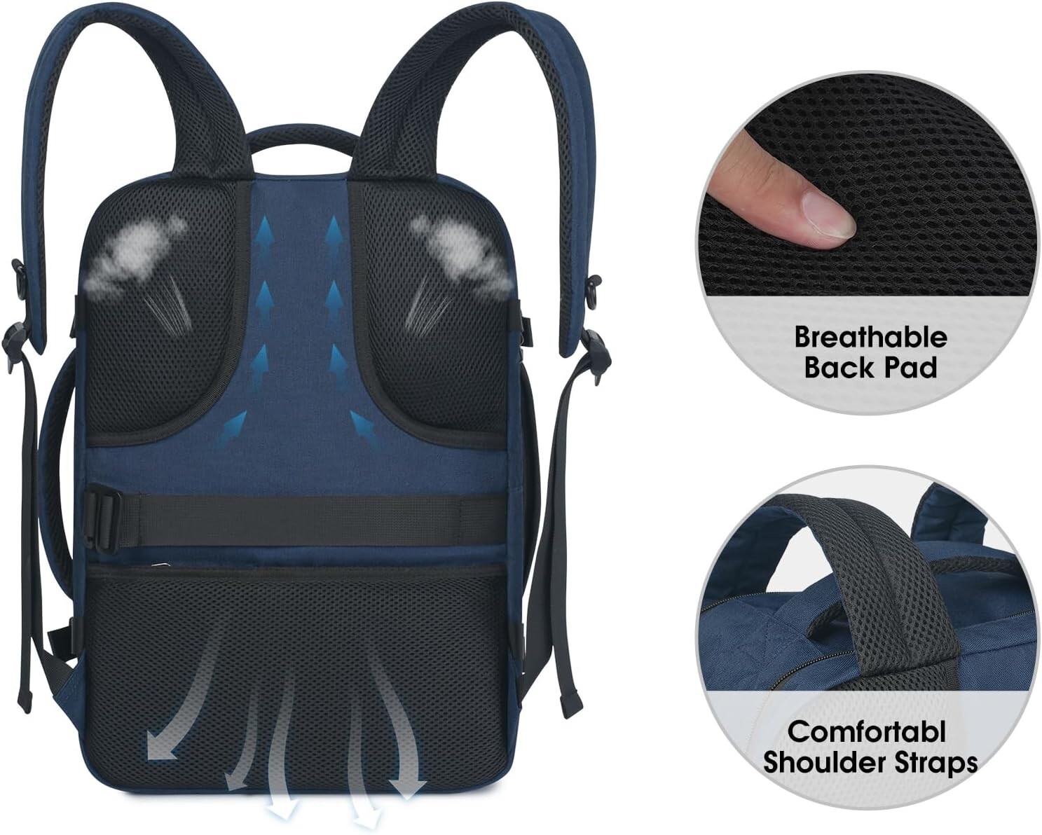 Versatile 17 Inch Laptop Backpack for Travel – Wet Pocket & Anti-Theft Design
