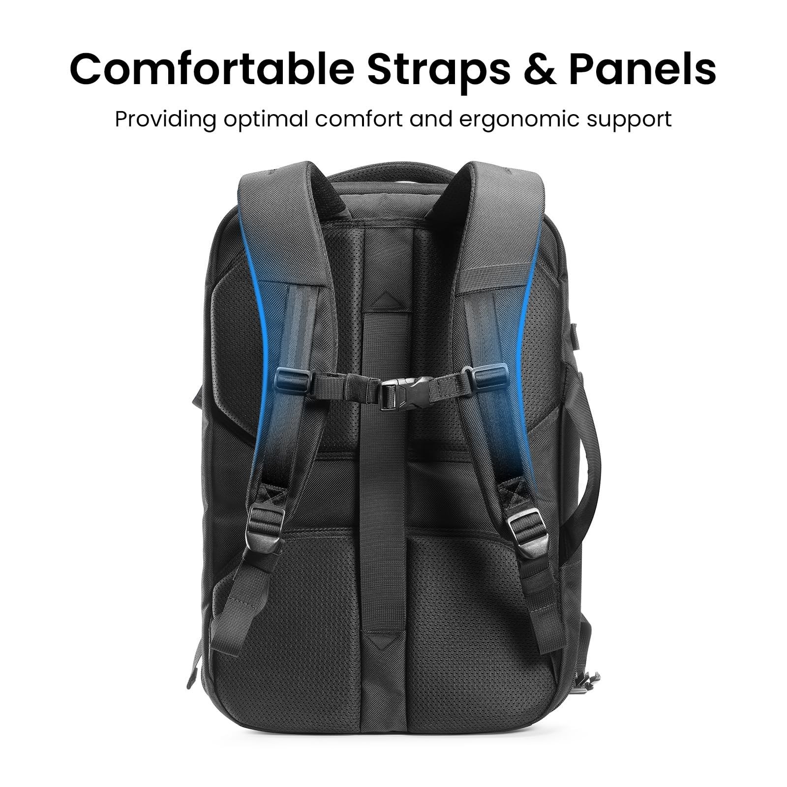 28/40L Travel Backpack – TSA Approved Carry-On Bag, Water-Resistant Luggage, PFA