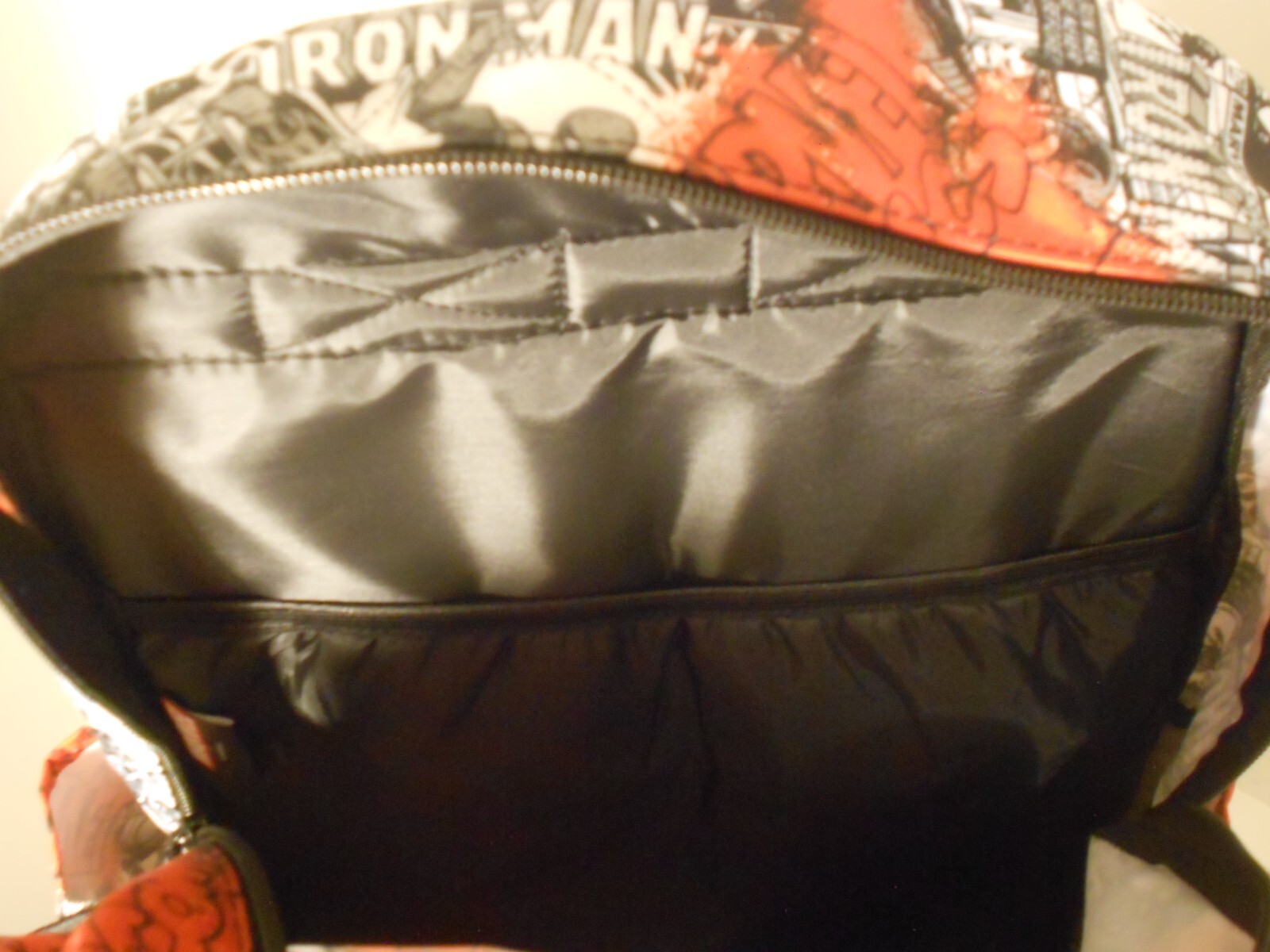 MARVEL COMIC BOOK BLACK & WHITE COVERS BACKPACK Spider-Man, Iron Man, Thor NWT