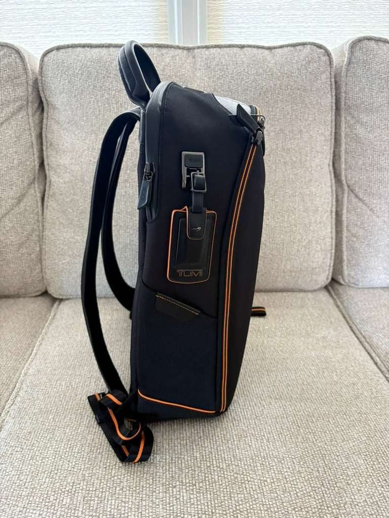 TUMI x McLaren Velocity Backpack Black Papaya | Brand New w/ Tags