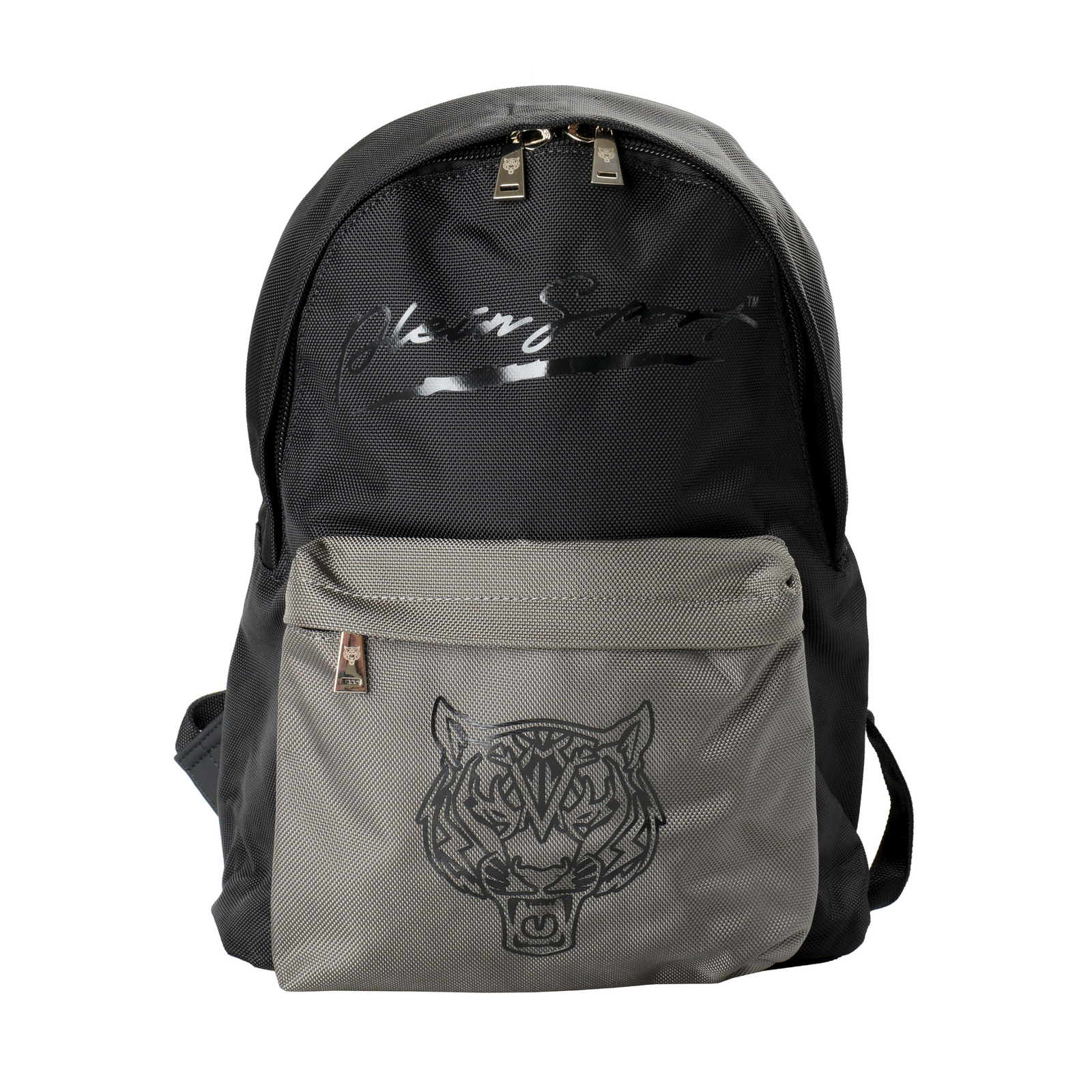 Plein Sport Unisex Logo Print Black “ZAINO EASTPAK” Backpack Bag