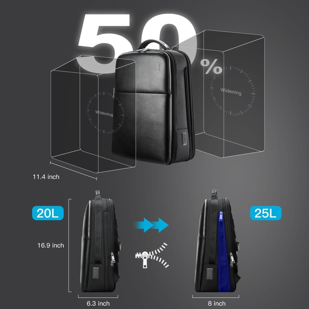 Lightweight 15.6″ Laptop Backpack for Men – USB Charging & Anti-Theft Design