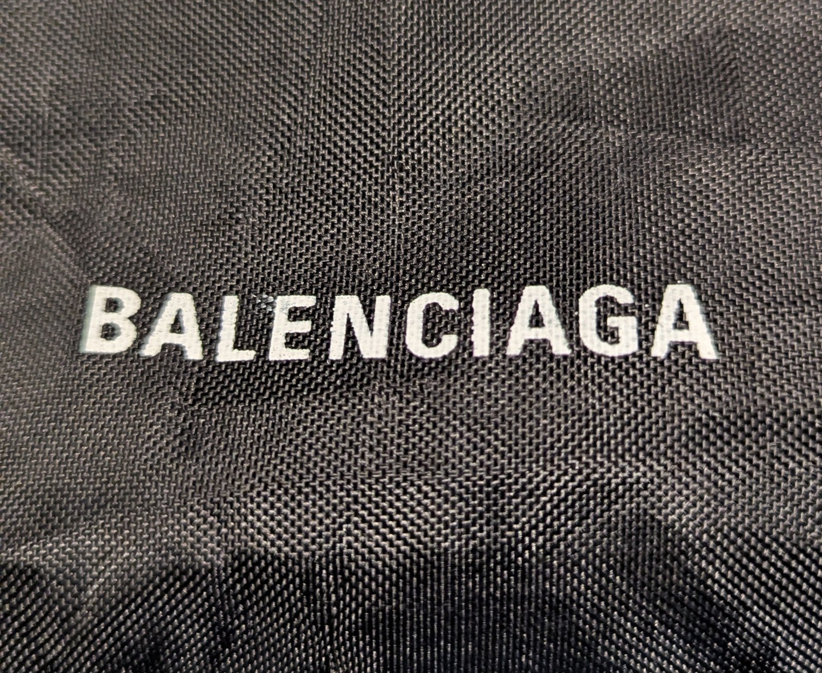 Balenciaga Black Drawstring Bag Solid Unisex Adults Shoulder Strap Cord Handle