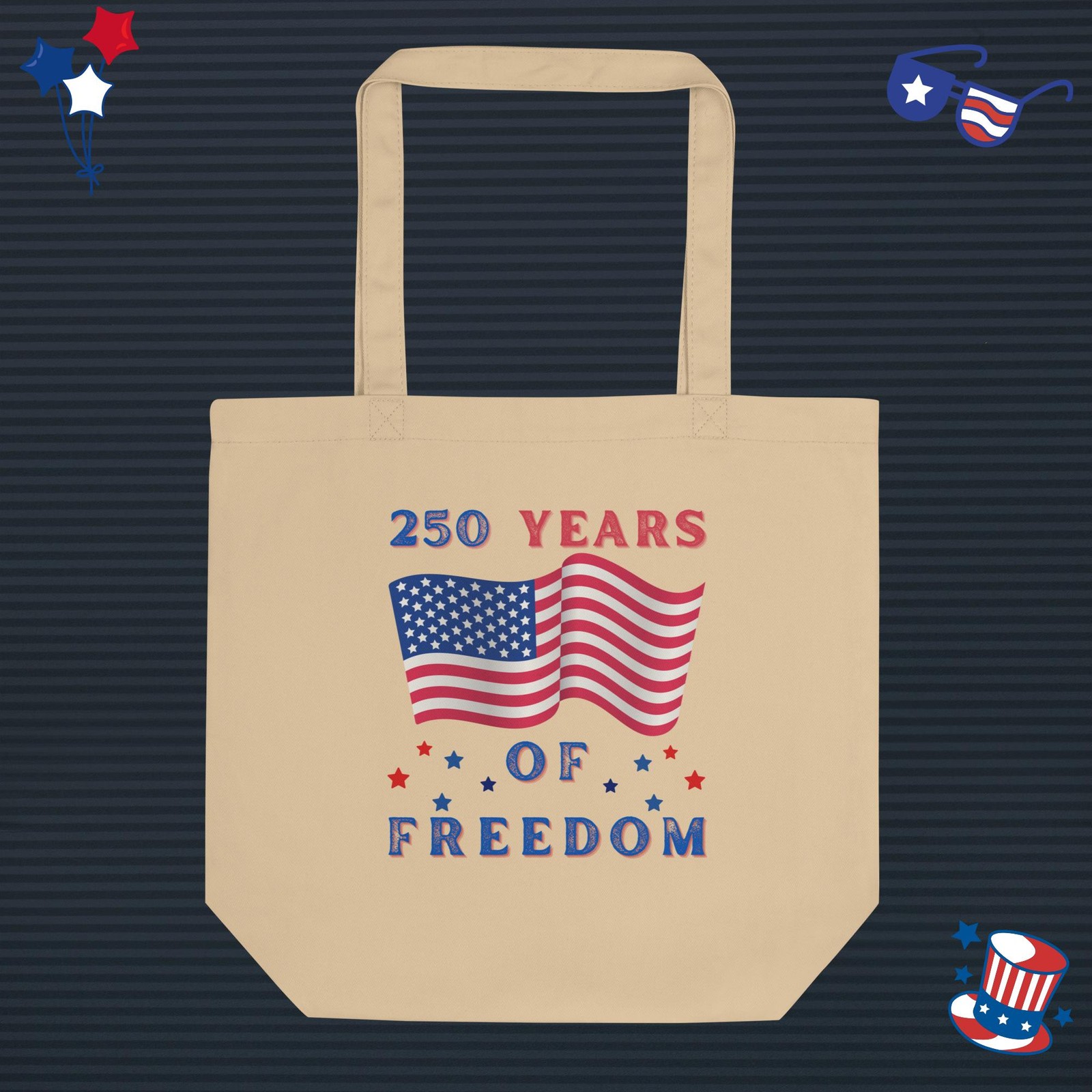 America USA 4th of July 1776-2026 Anniversary Eco Tote Bag
