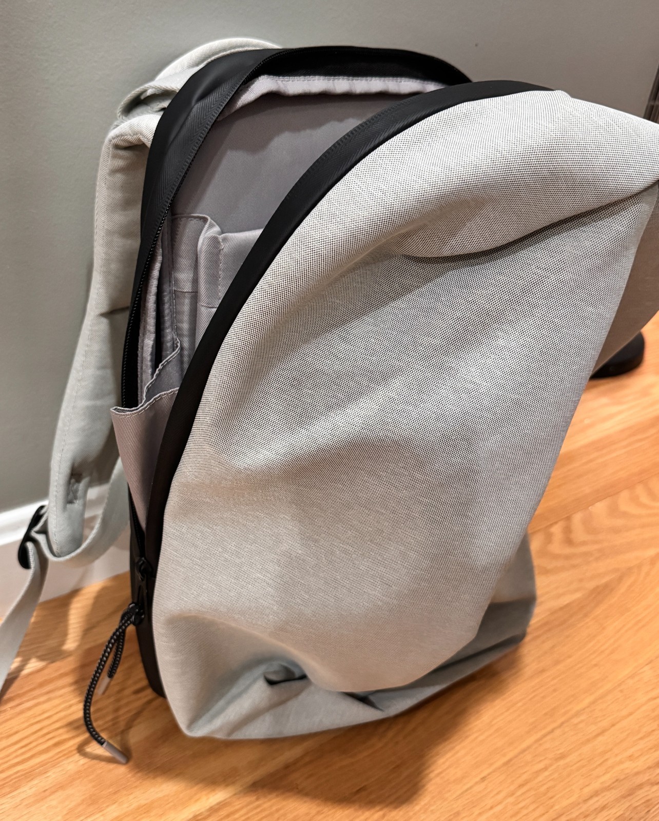 COTE & CIEL Sormonne Backpack Light Grey with Storage Bag