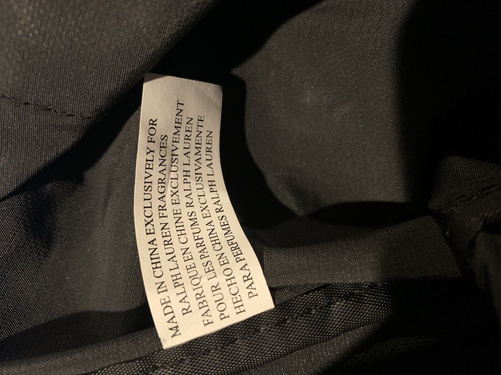 RL Black Duffle Bag 20x12x11 Missing Main Zipper