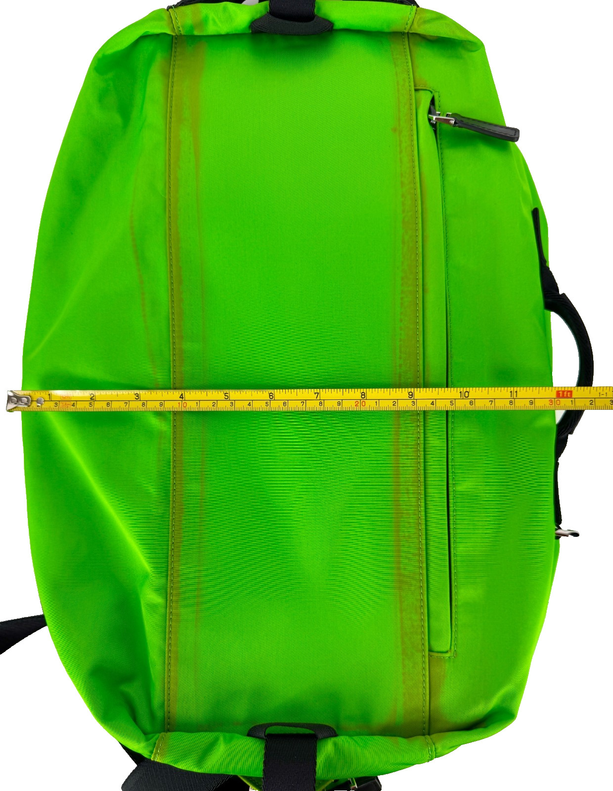 $1,250 Givenchy NWT Auth Green G Zip Duffel Bag Backpack Pockets Handle Adjust