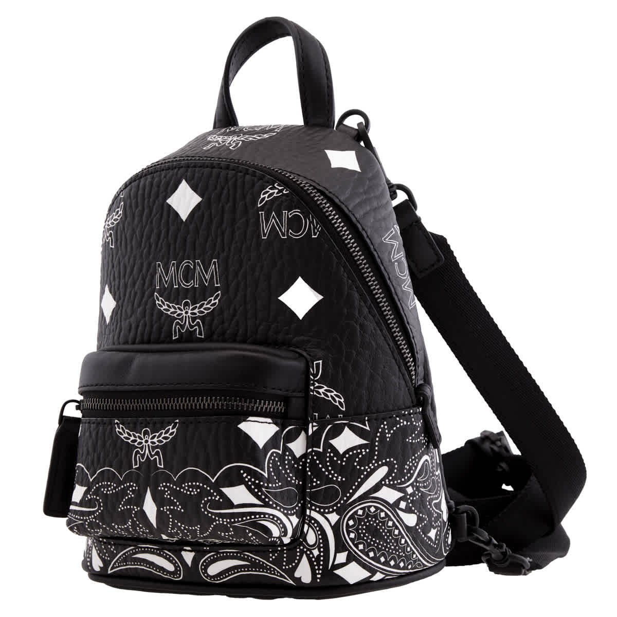 MCM Stark Bandana VI Mini Backpack MMKDAVE05BK001