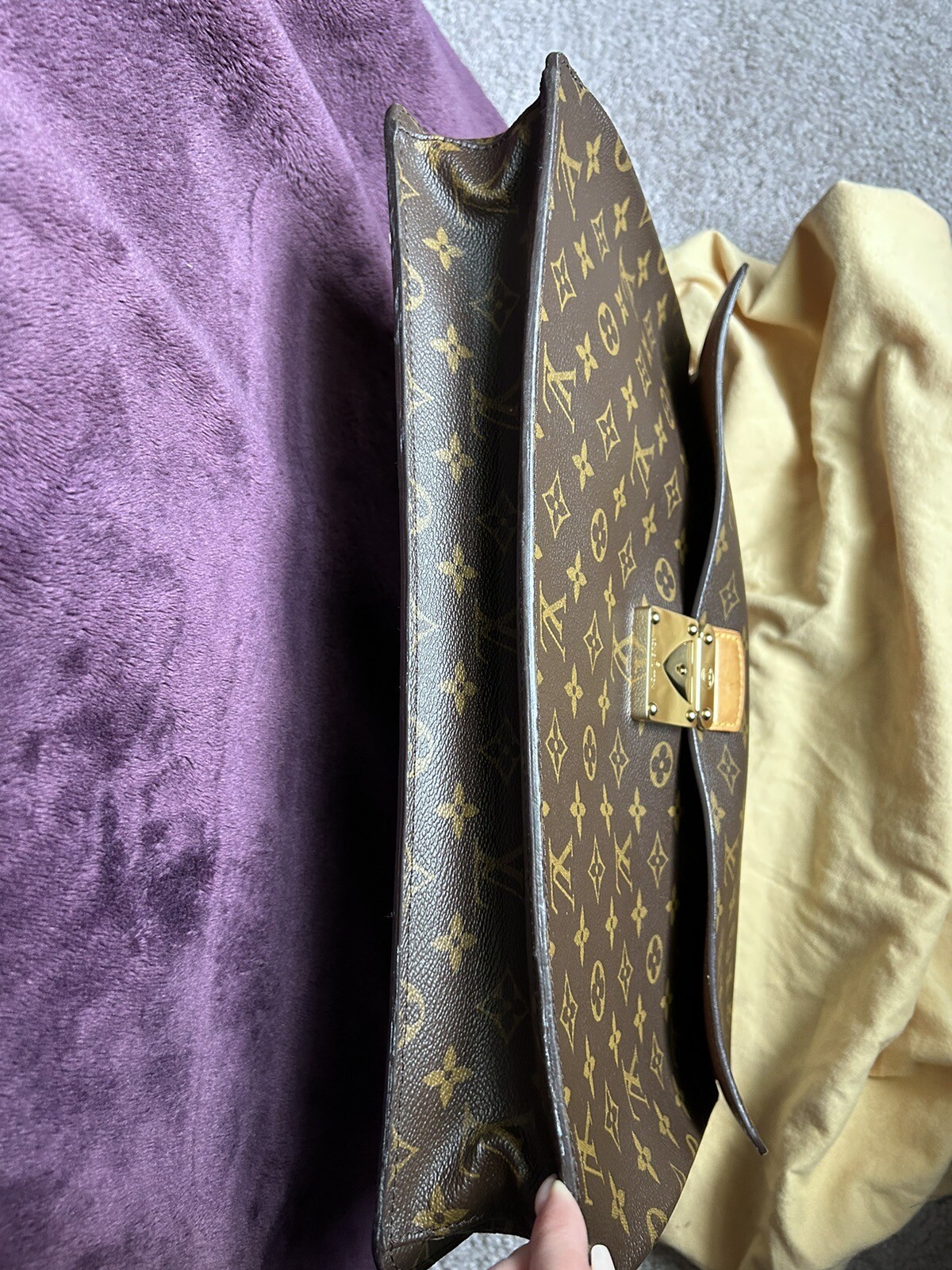 Louis Vuitton Robusto Briefcase Monogram Canvas Brown M53027 w/ Keys Authentic