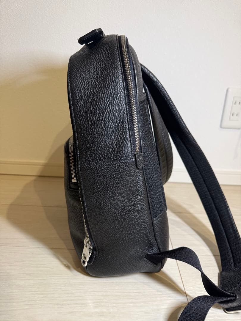 Bally CORNEL.O Leather Backpack Black 30cm 39cm 13cm From Japan