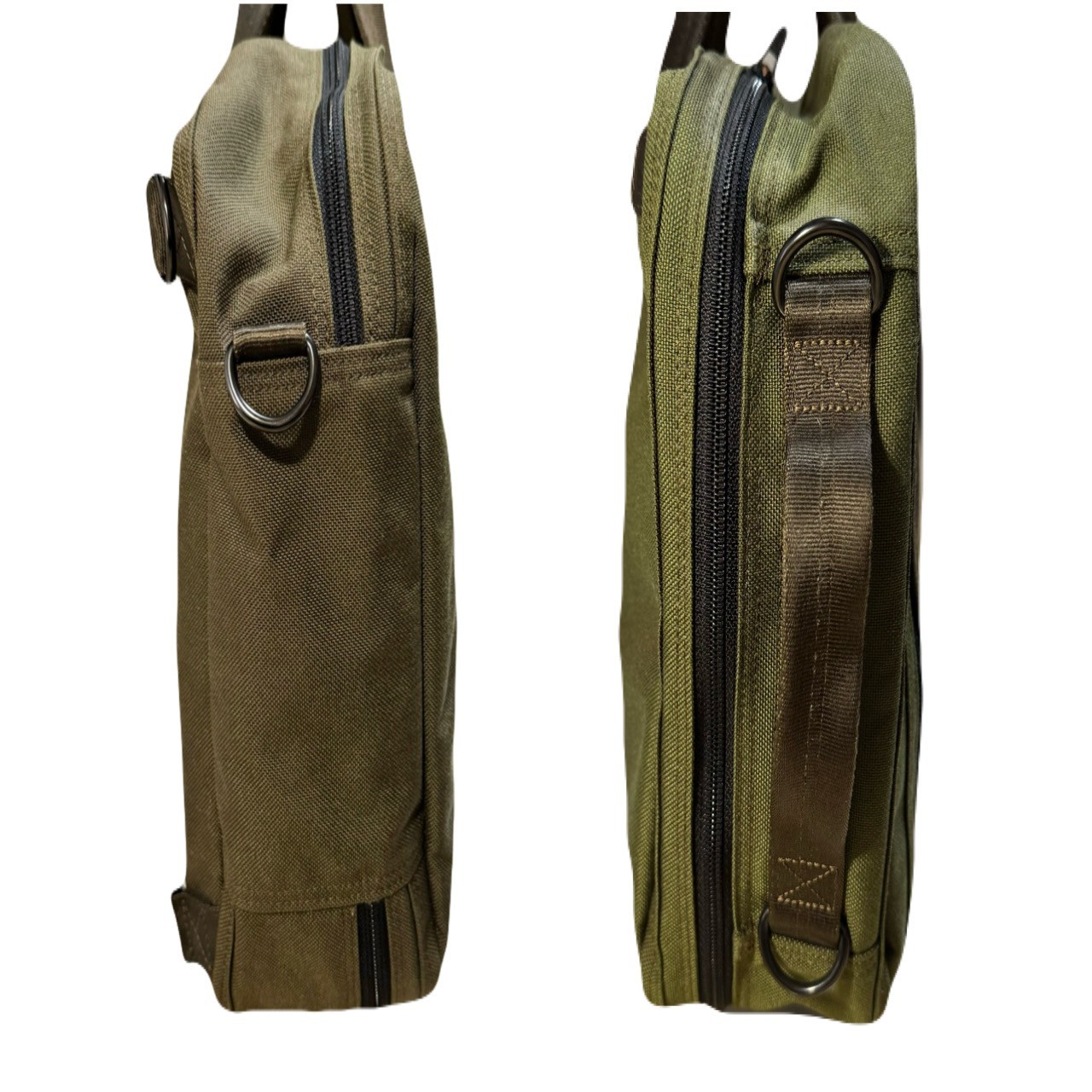PORTER TENSION 3-Way Briefcase Backpack Olive Green Cordura Nylon Yoshida Japan