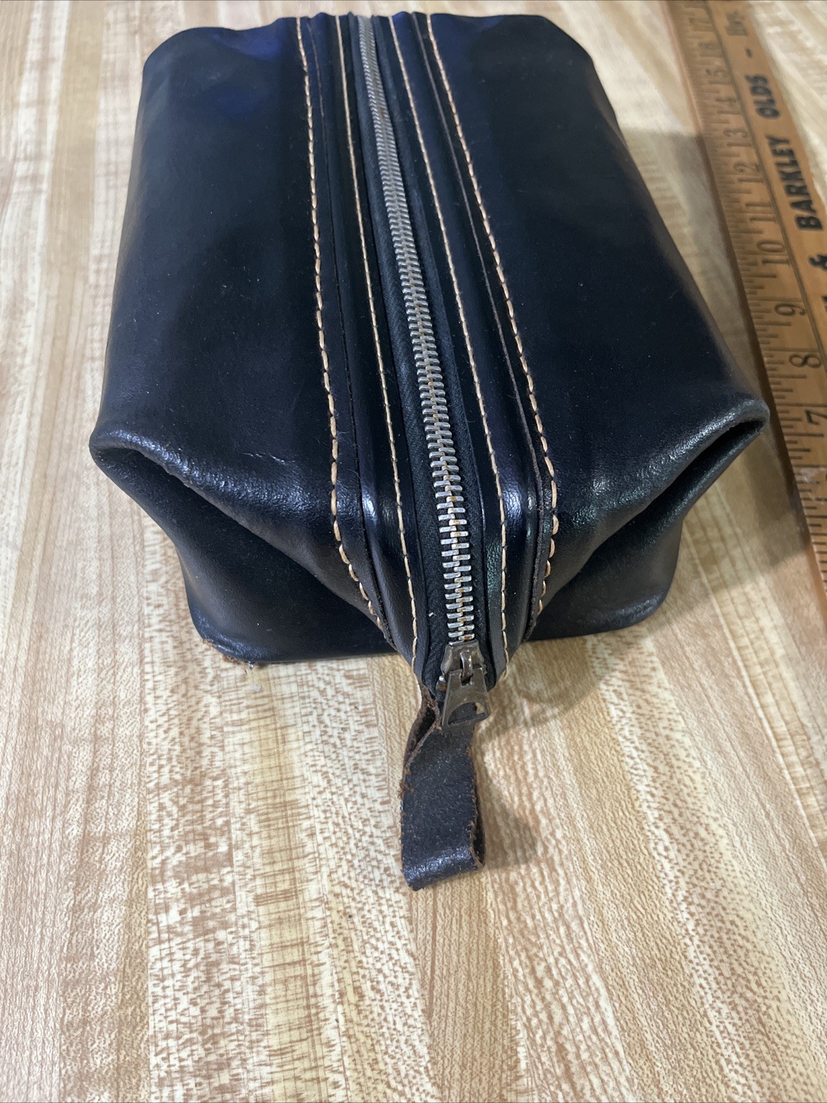 TRUE VINTAGE SWANK SPLIT COWHIDE Mens Attaché Case travel Leather 40s Coop Kit