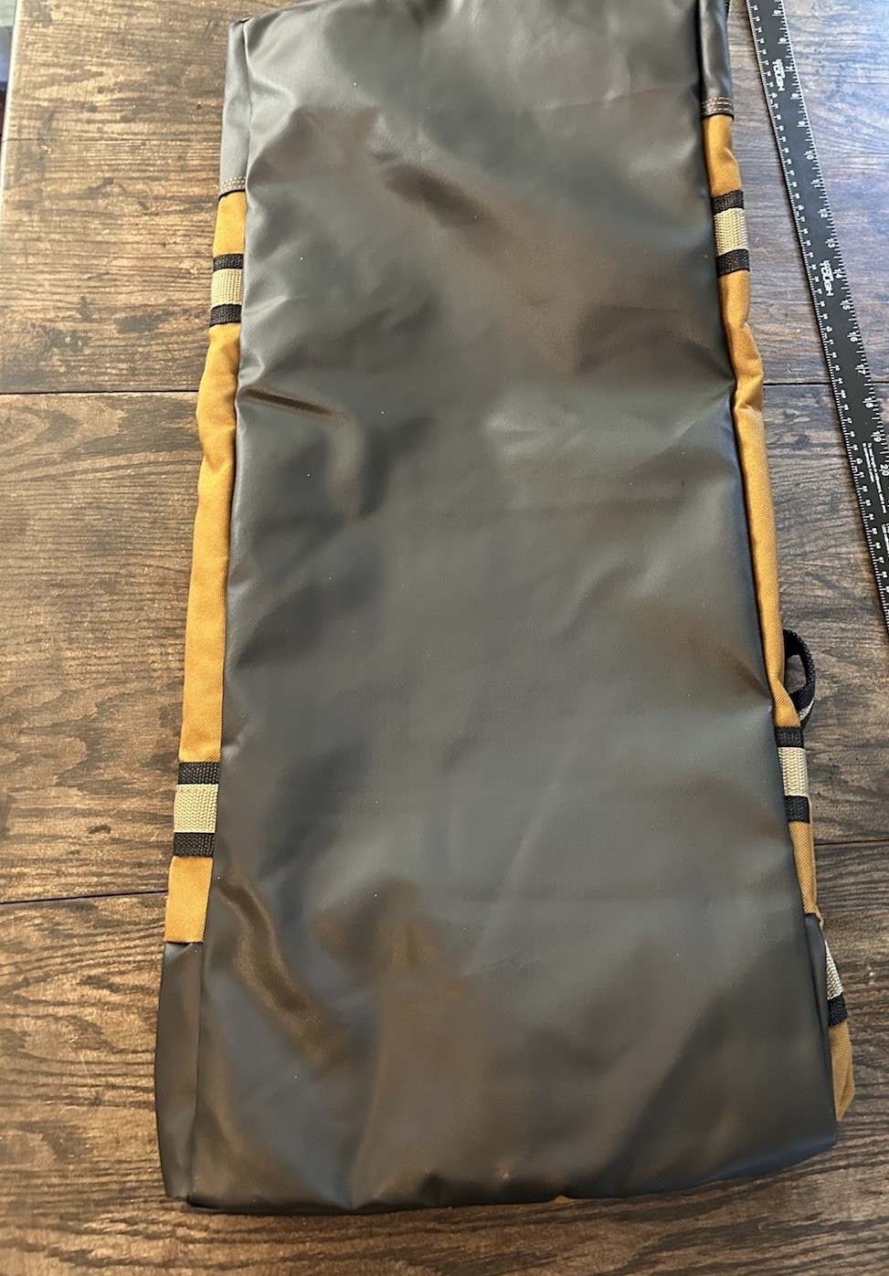 Brown Embroidered Eagle Large Canvas Duffle Bag 28×12 New American Travel New