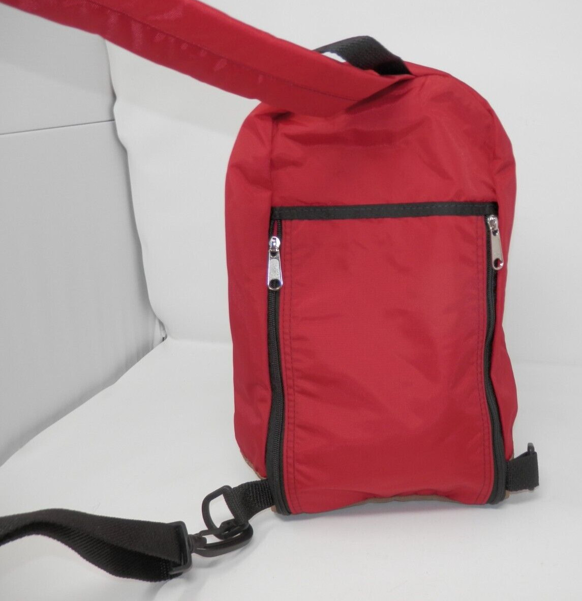Drifter USA Mini Slingpack • Red Nylon Backpack 9×13″ Sling Bag Crossbody