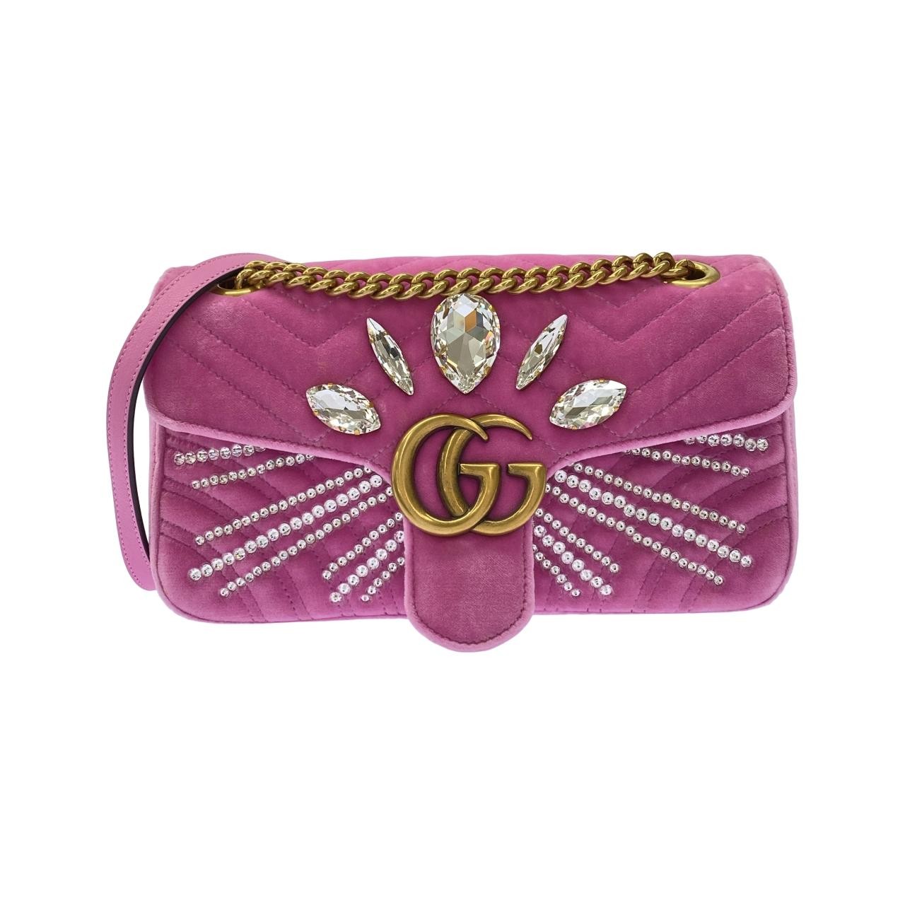 Authentic Gucci GG MARMONT 443497 9FRQT Shoulder Bag #230-000-408-0793