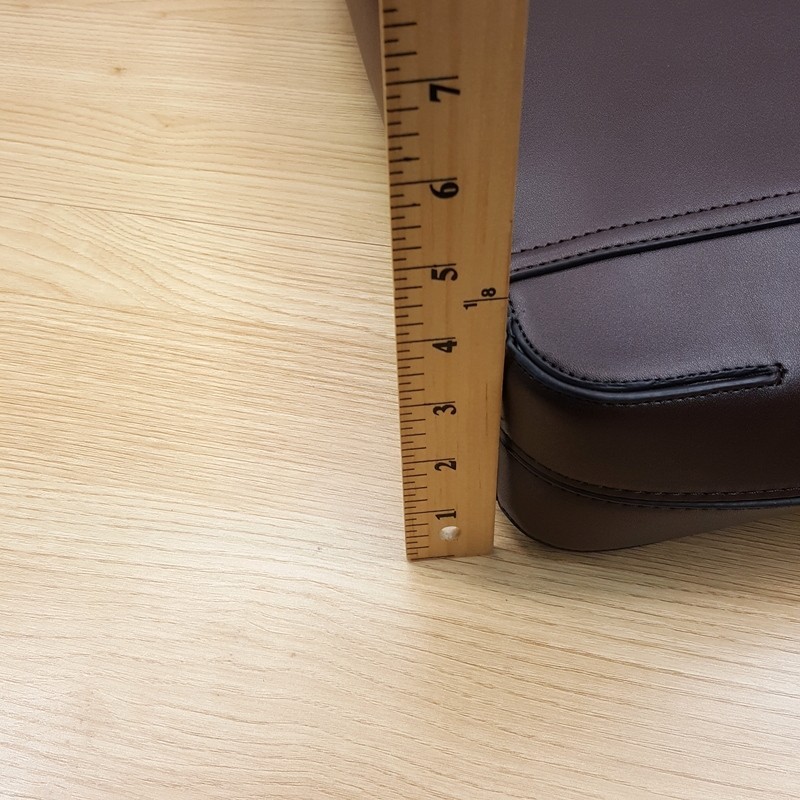 ALFANI Briefcase Brown Faux Leather Messenger Bag Laptop Crossbody