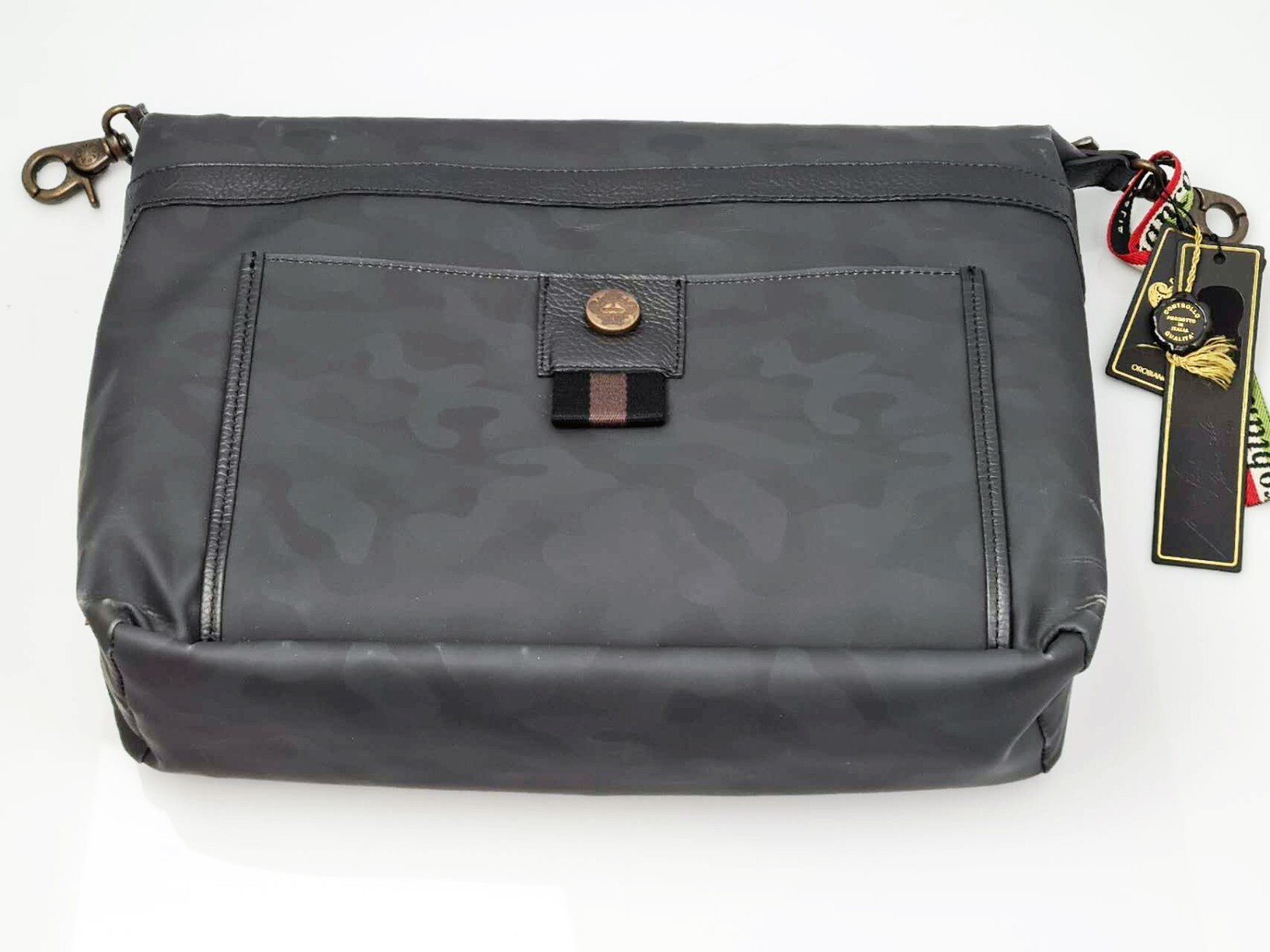 Orobianco Italy Tessuti & pelli Shoulder Bag Black Unisex / Plain Bag