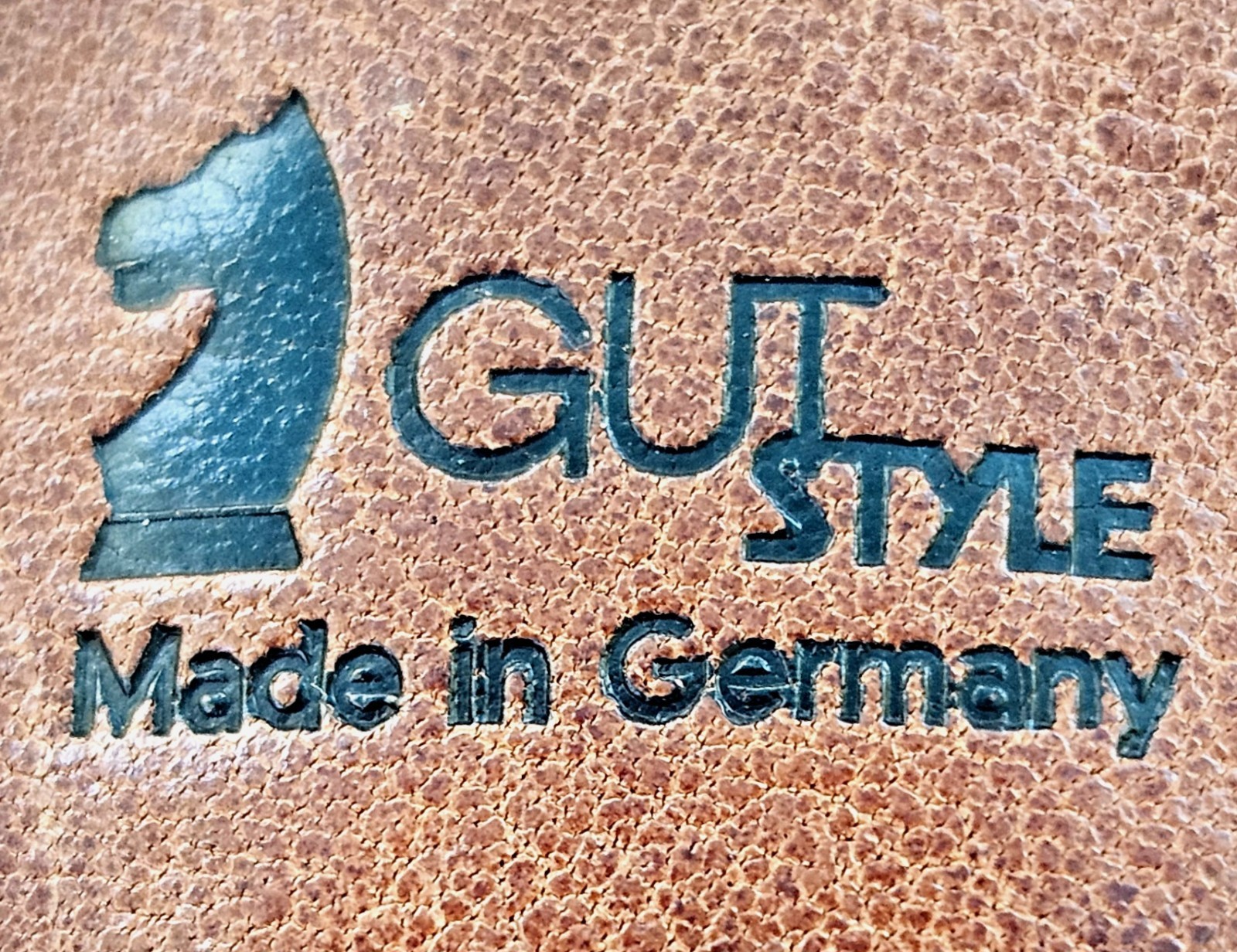 Vintage Gut Style Germany Full Leather Portfolio Briefcase Attache Brown Case
