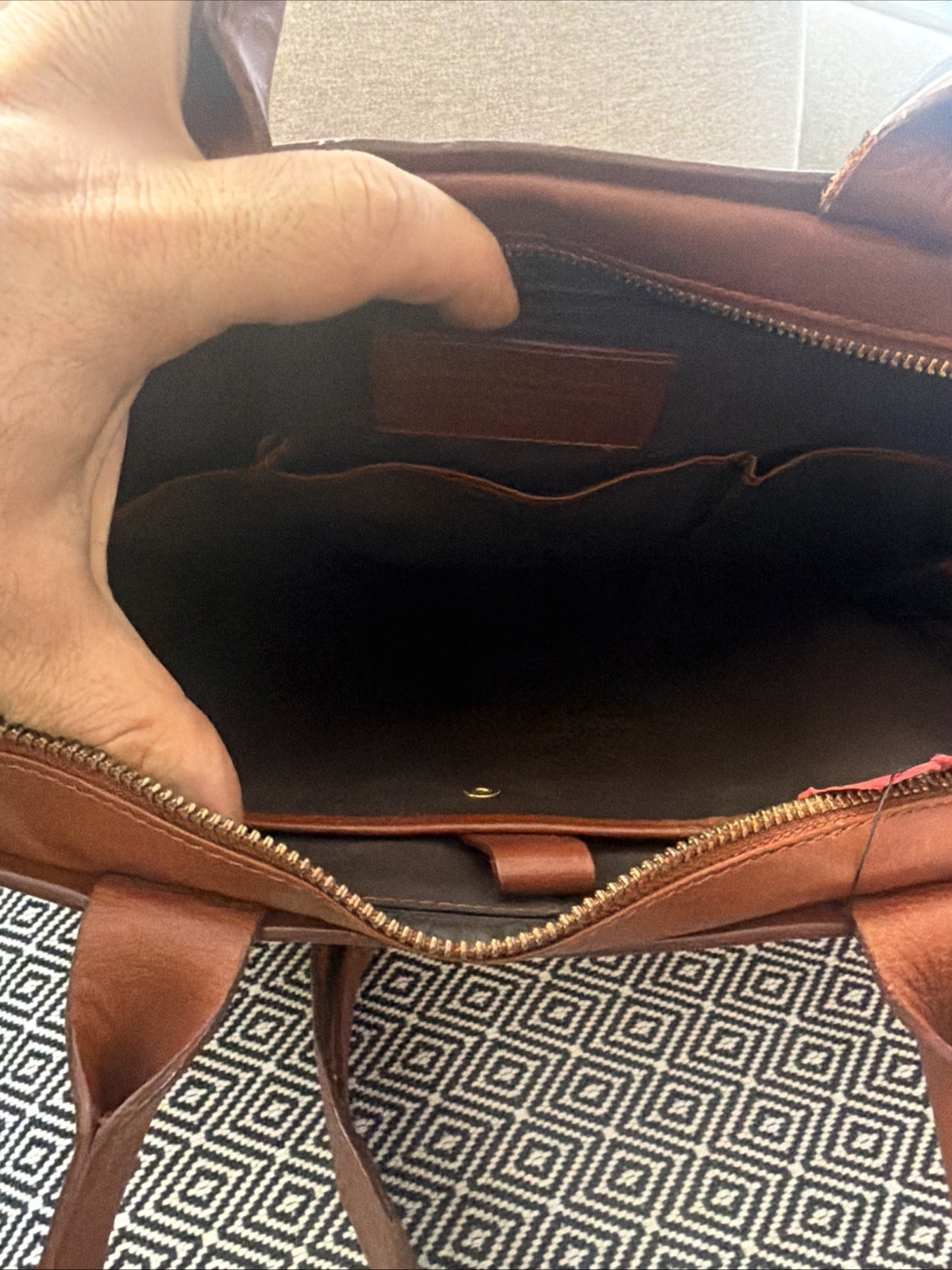 Royal Republic Leather Briefcase Messenger Bag