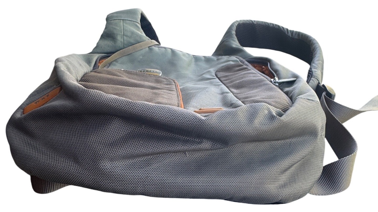Tumi T-Tech 57415IR Backpack Gray Nylon Travel Laptop Bag Multiple Pockets
