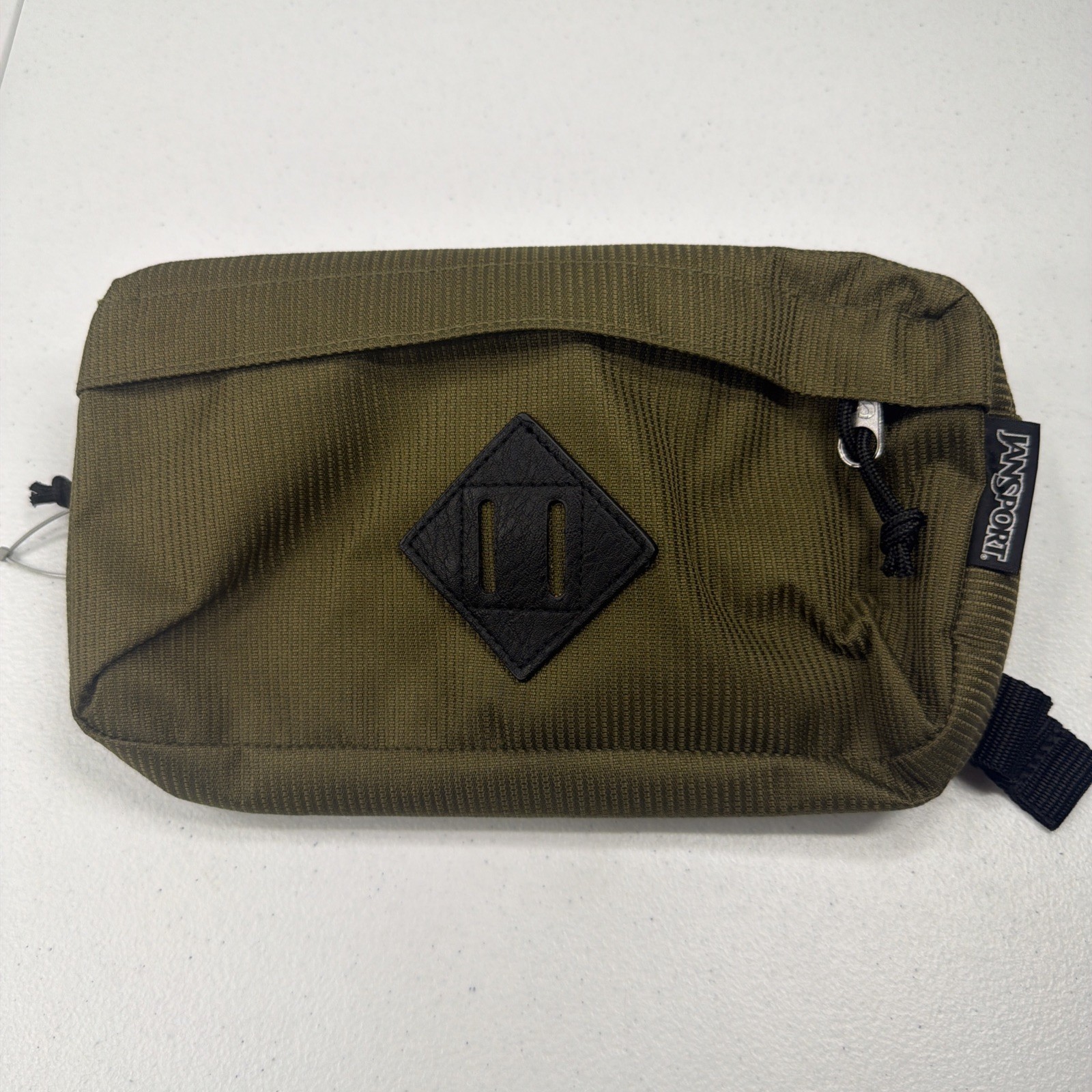 Jansport Waisted Fanny Pack Waist Bag Cord Weave Army Green NWT