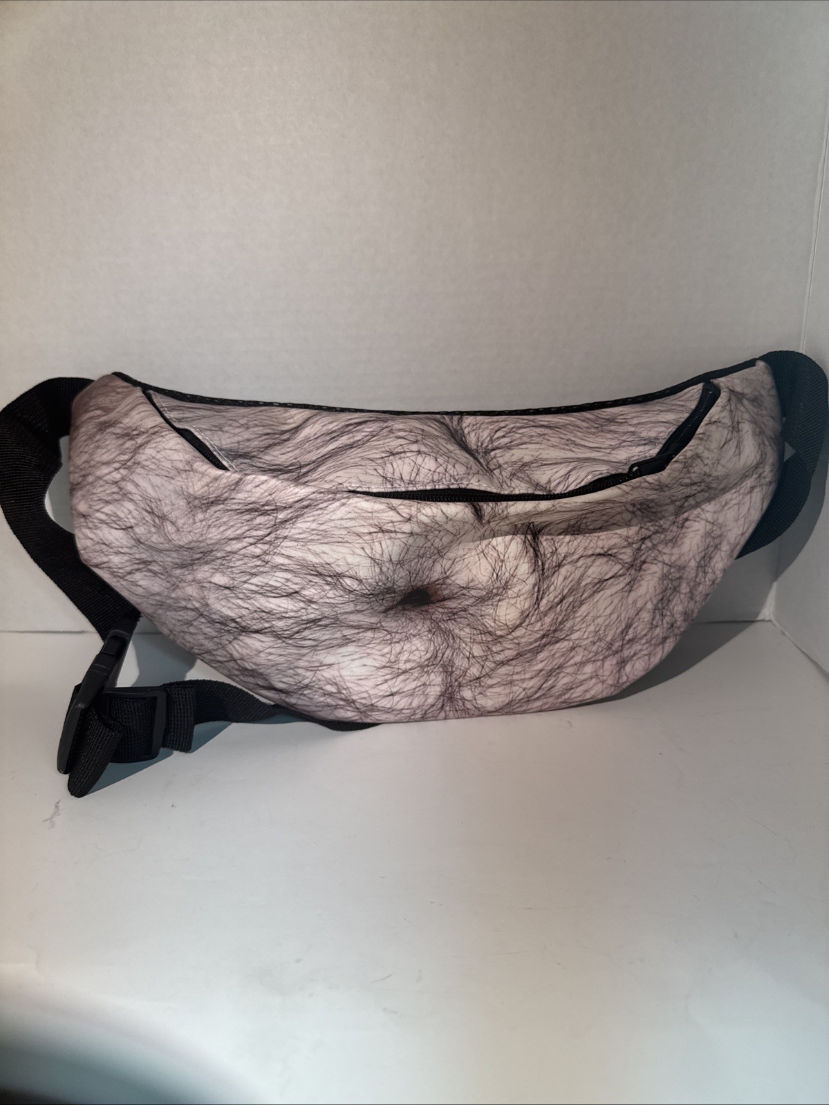 Dad Body Waist Belt Fanny Pack 3D Funny Hairy Beer Belly Pack Pouch Holder Bag