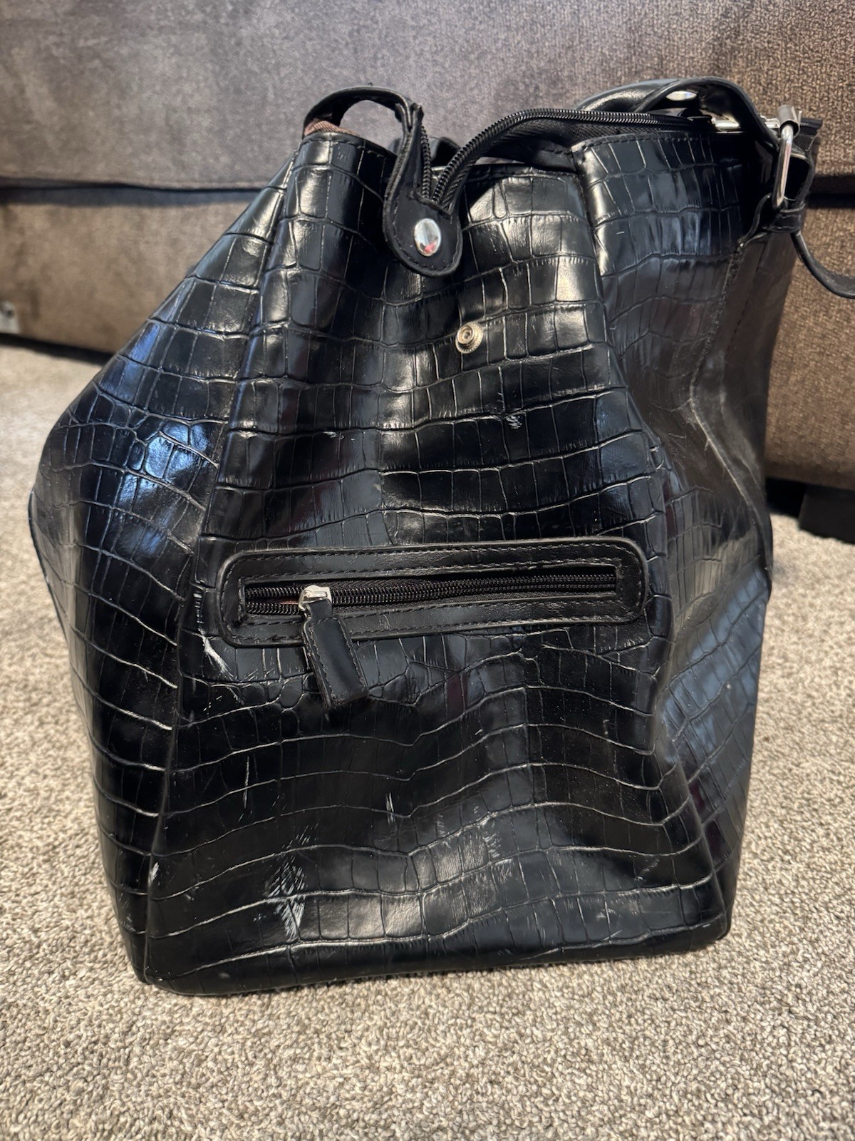 Rare VTG Leather NYC 2001 Duffle Bag- See Pictures And Description For Info