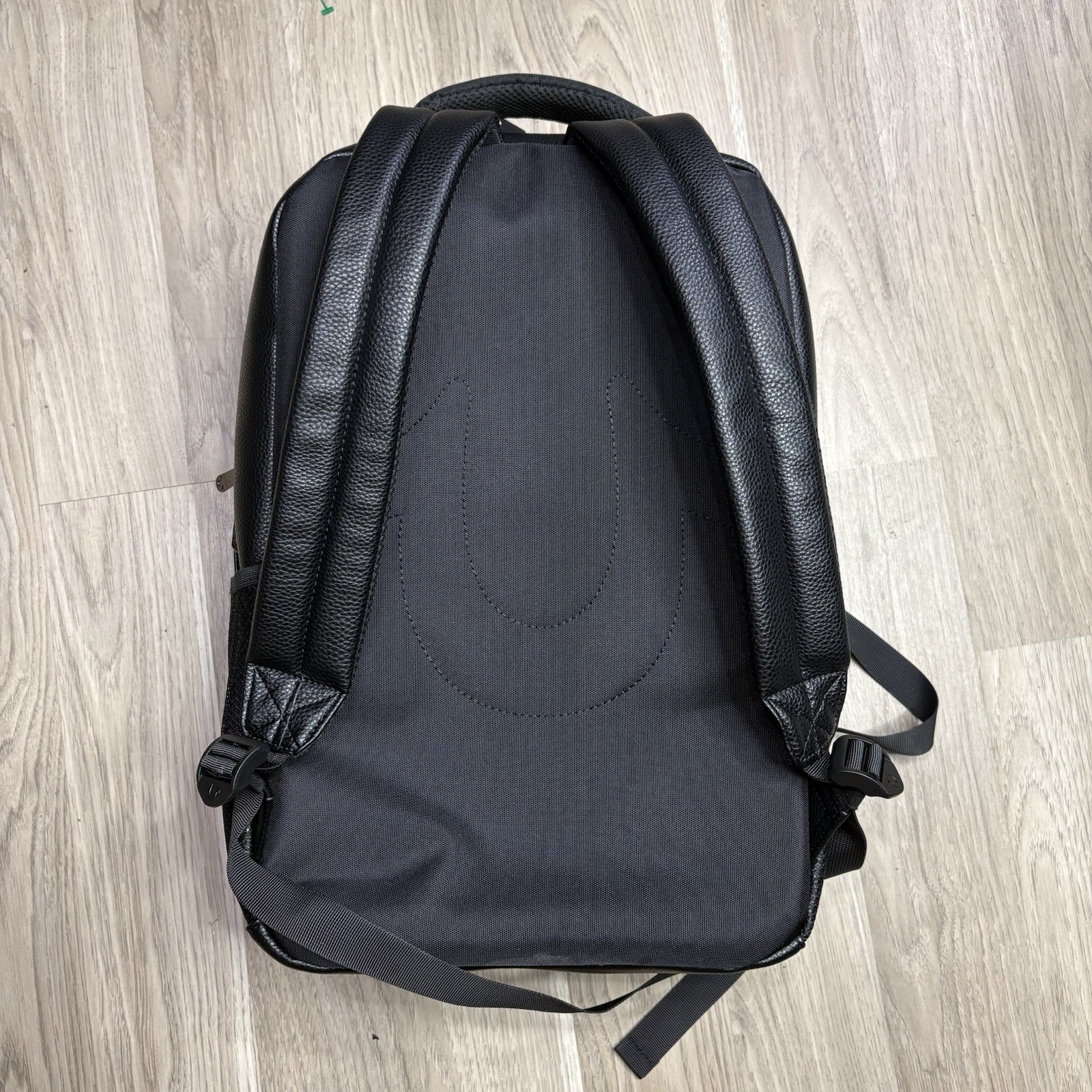 NWT True Religion Black Backpack Zip Closure Adjustable Strap Outer Pockets