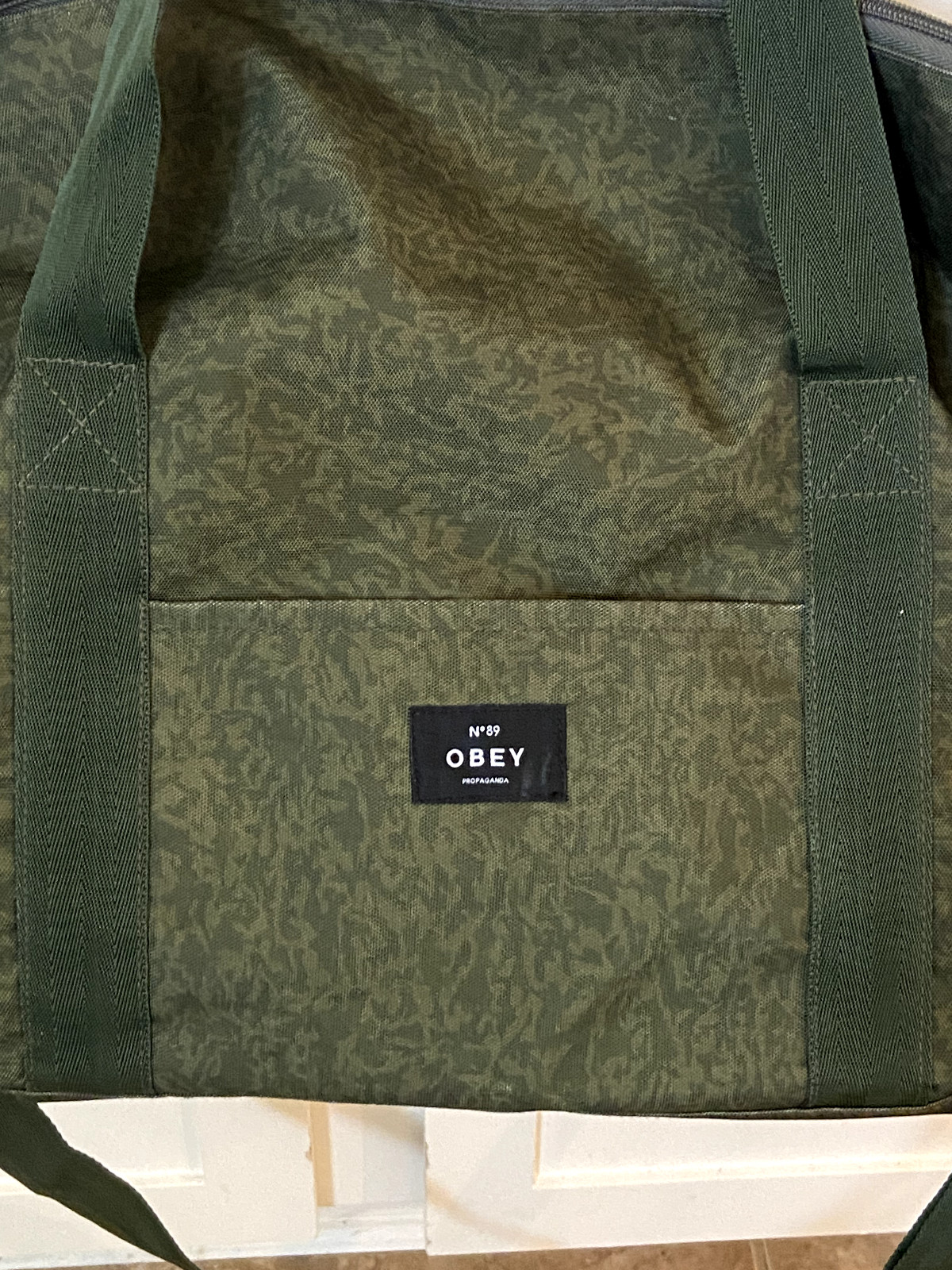 Obey Brand Hunter Green Duffel Bag