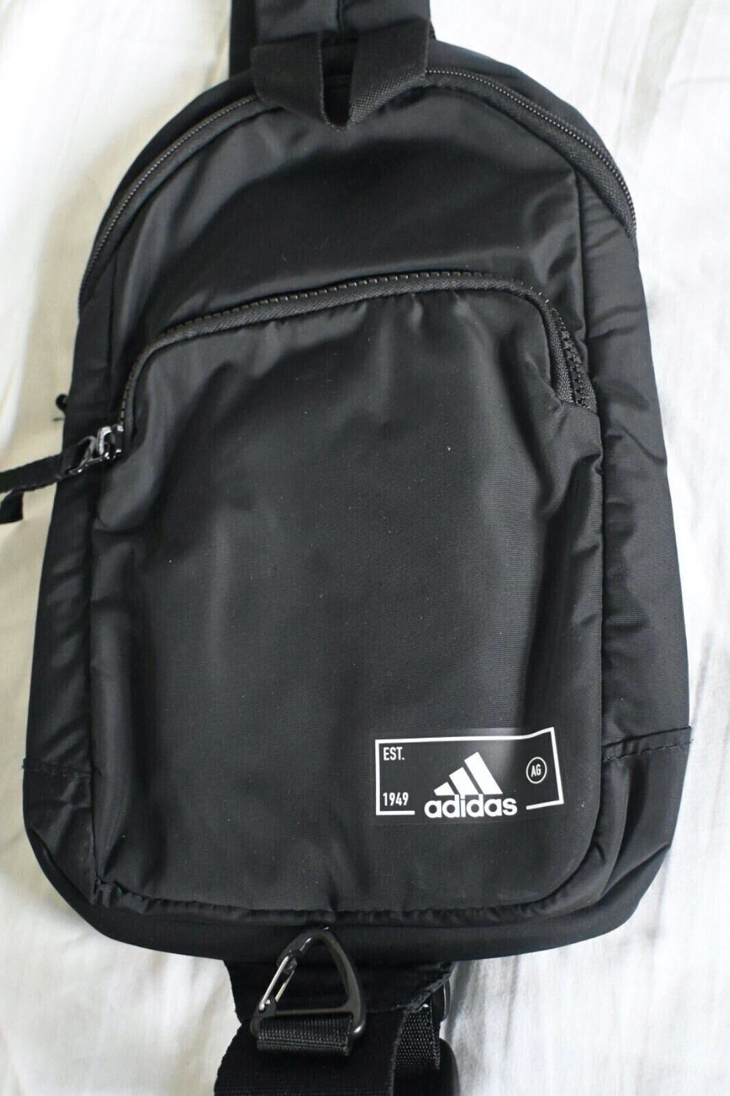Black Adidas Essentials 2 Unisex Crossbody Sling Bag