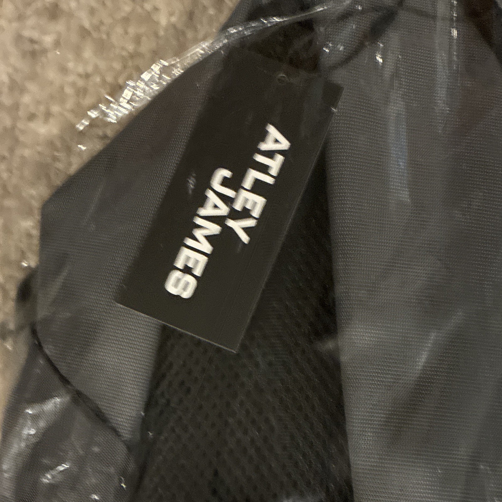 Atley James Black/Gray Backpack Zip Closure Padded Adjustable Straps Men
