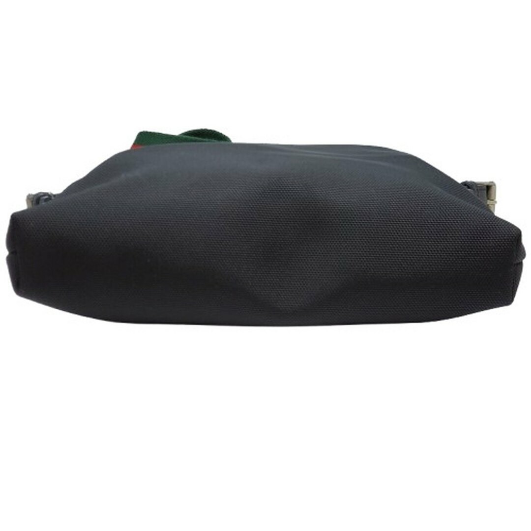 GUCCI men’s Shoulder Bag SherryLine canvas leather black Designer 26×28×4cm
