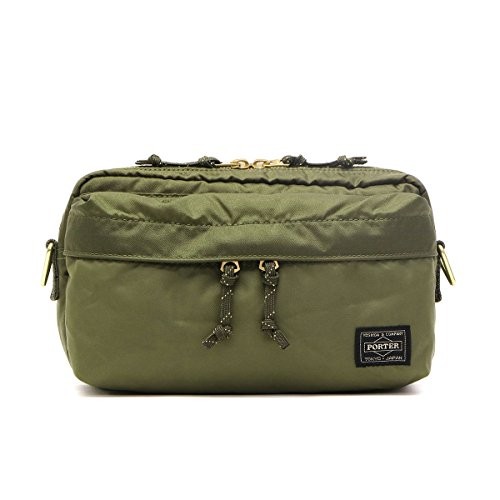 PORTER Force 2-Way Waist Bag S (Olive Drab)