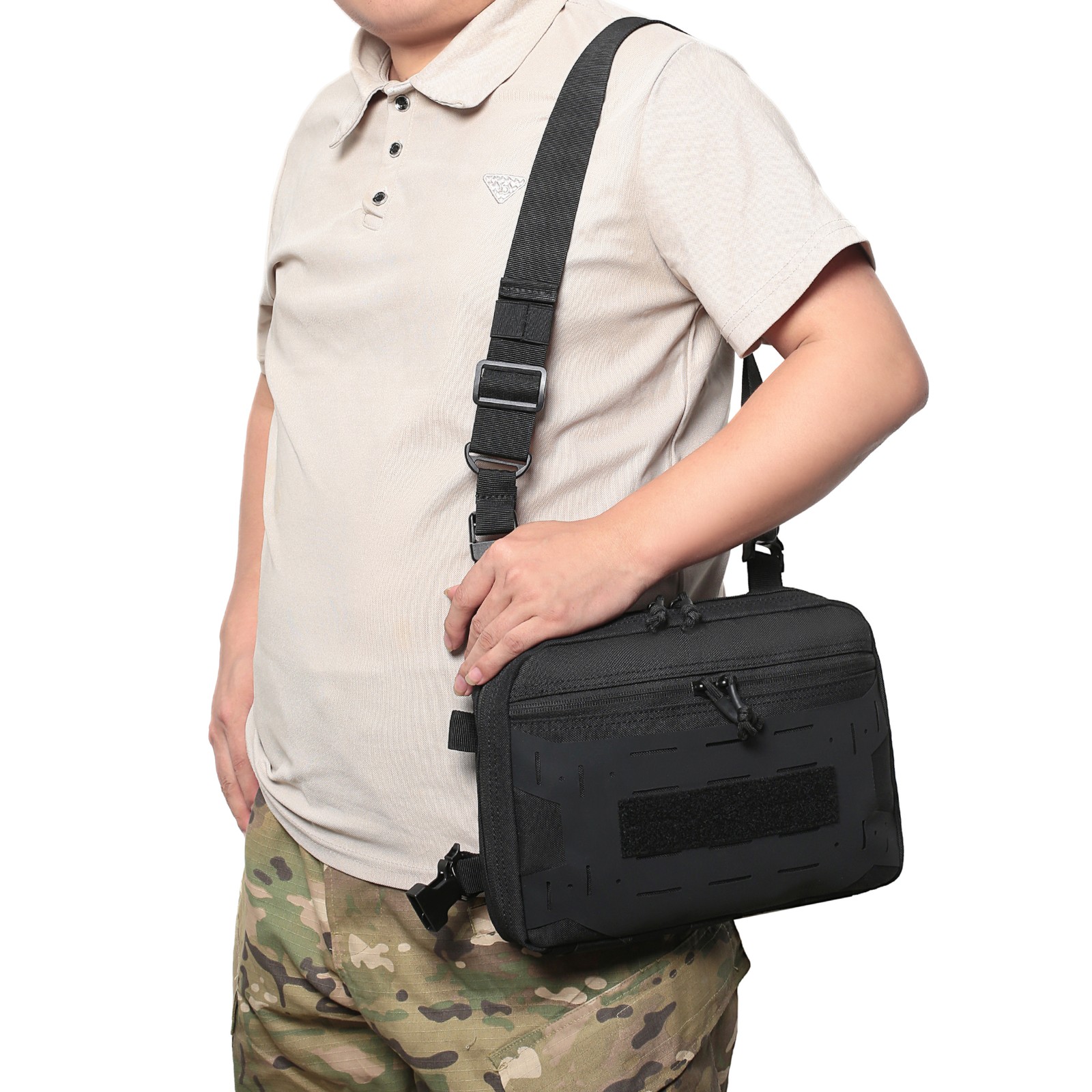 Tactical Combat Chest Rig Concealed Front Pouch Recon Kit Pack EDC Carry Pouch