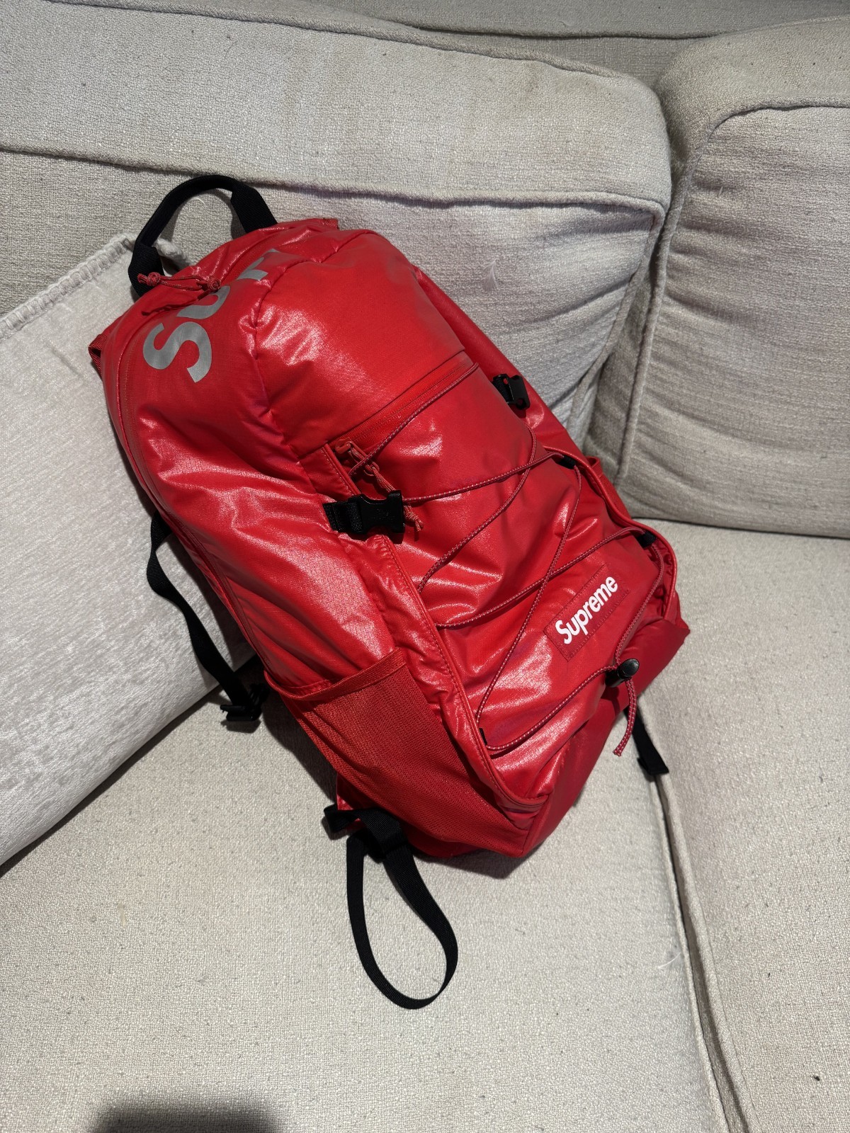 Supreme Backpack FW17 Red Fall Winter 2017 Cordura