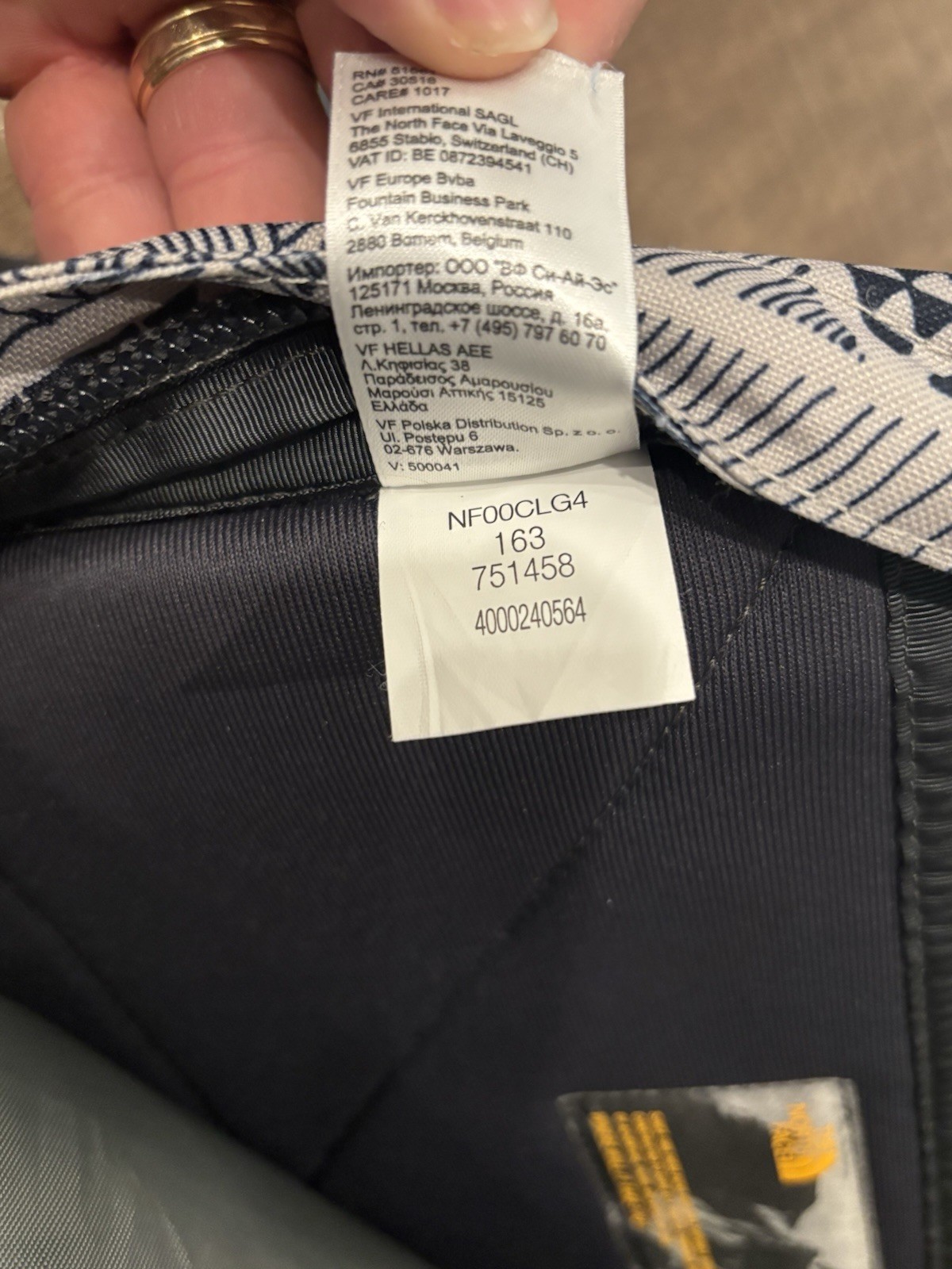 The North Face Recon Backpack Bag Geopattern Print Sturdy Backpack