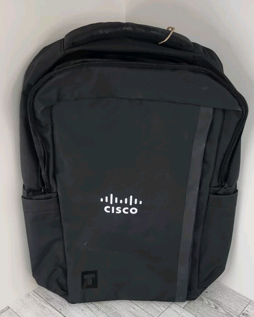 Leeds Black ~ Brand NEW Backpack ~ 18 x 12 x 6, Laptop bag, hiking, dual pouch.